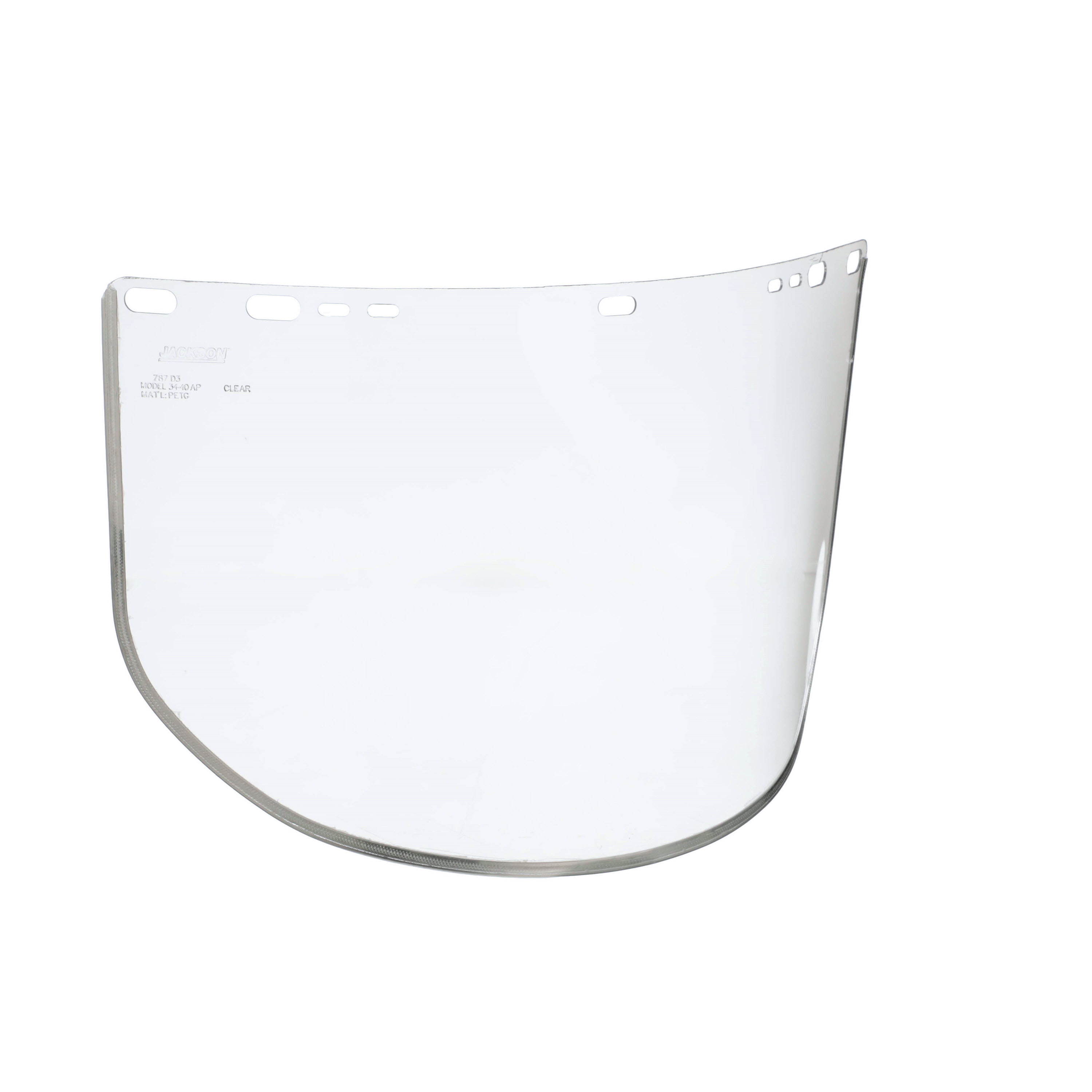 PETG Face Shield Window - Shape D - Bound - Clear product photo