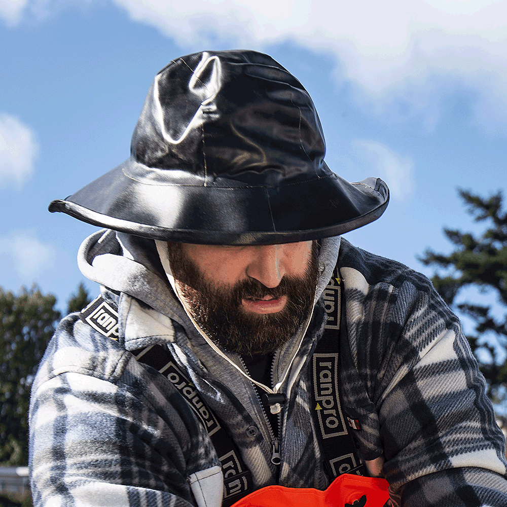 Black Dry King&reg; Offshore Traditional Sou'Wester Hat - M product photo