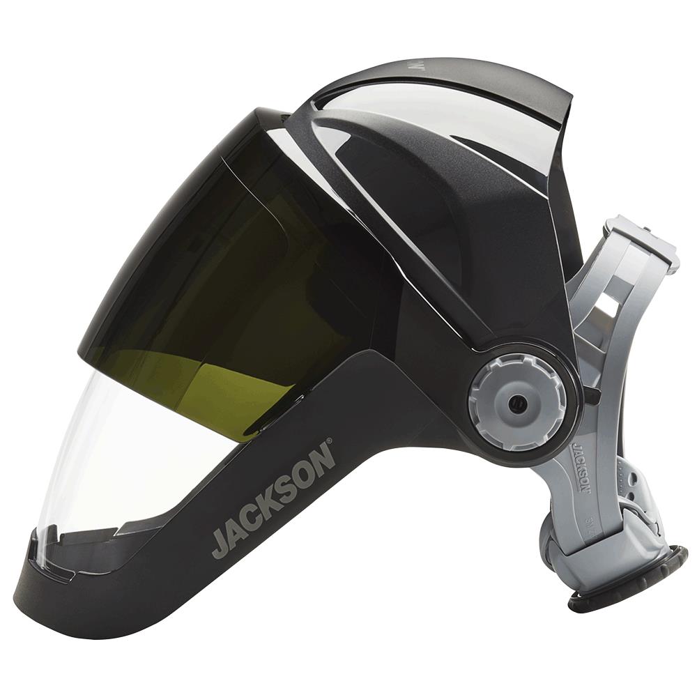 Quad™ 500 Series Face Shield - Ratcheting Headgear - Shade 8 IR Visor product photo
