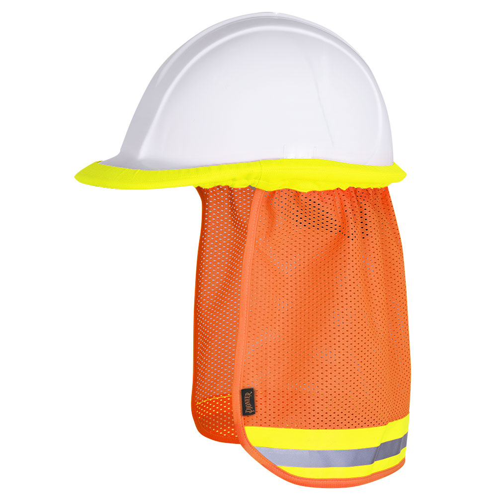 Hi-Vis Mesh Cooling Hard Hat  Sunshade - Hi-Vis Orange - O/S product photo