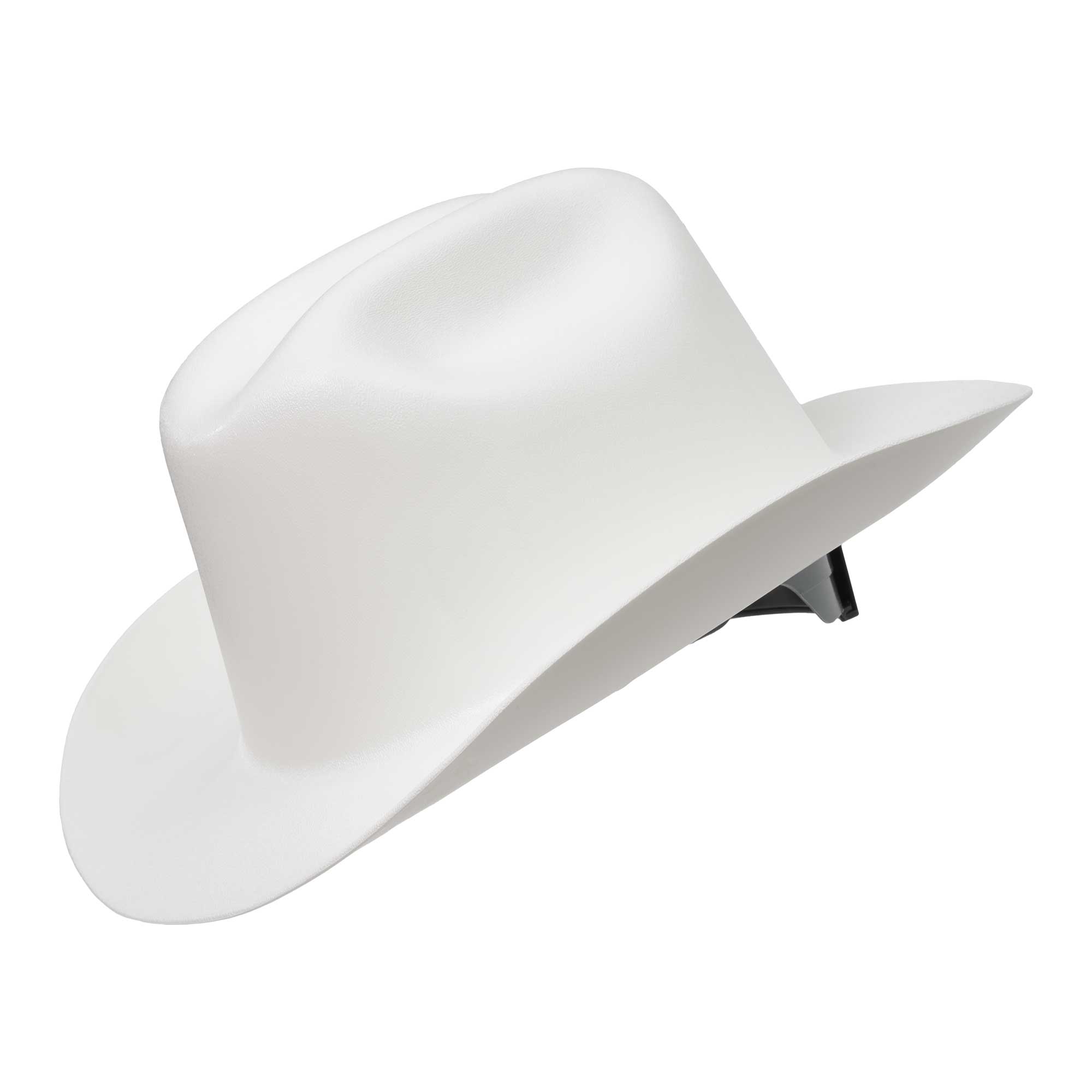 Western Outlaw Hard Hat - Western Brim Style - White product photo