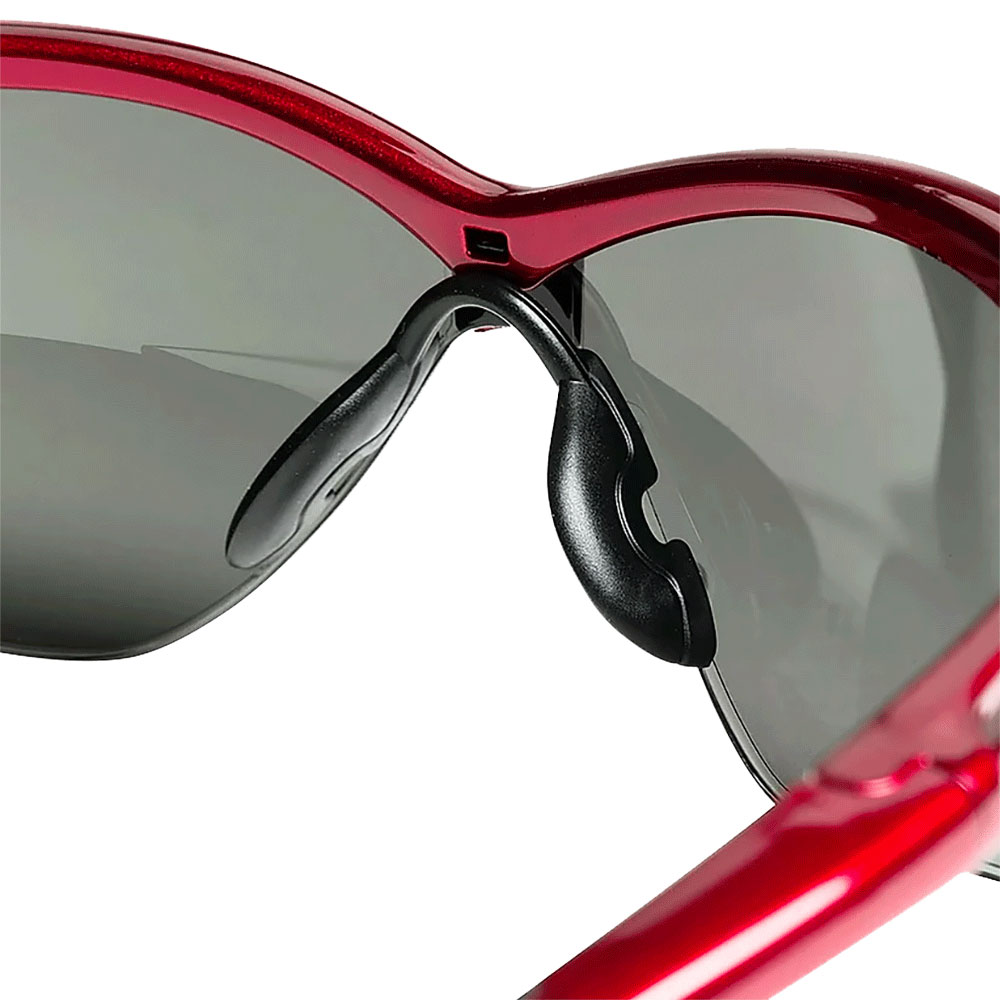 Jackson SG Safety Glasses - Red Frame - Smoke Anti-Scratch Hardcoat Lens product photo