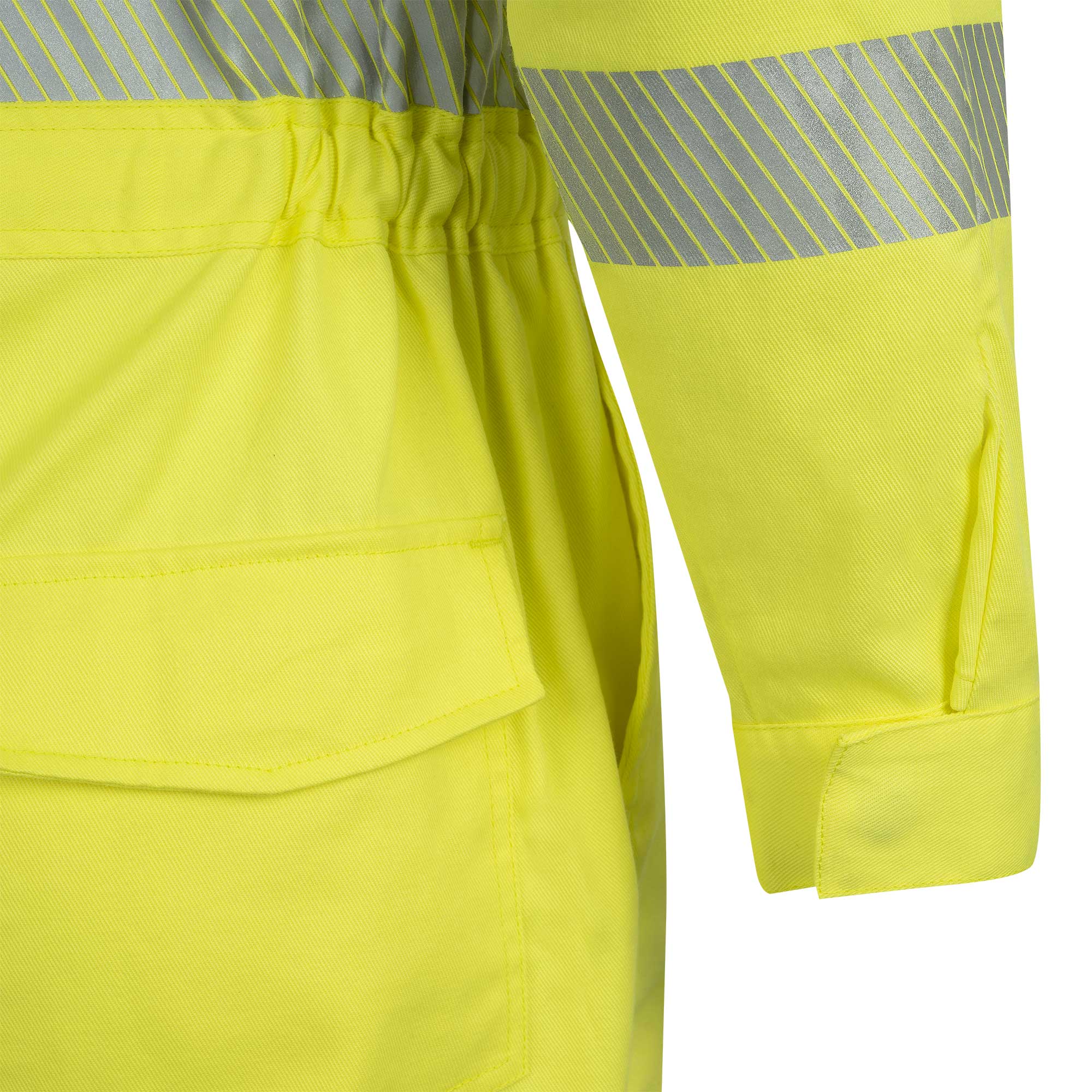 Hi-Vis FR/Arc-Rated 7.5 oz  88/12 Safety Coveralls - Hi-Vis Yellow - S product photo
