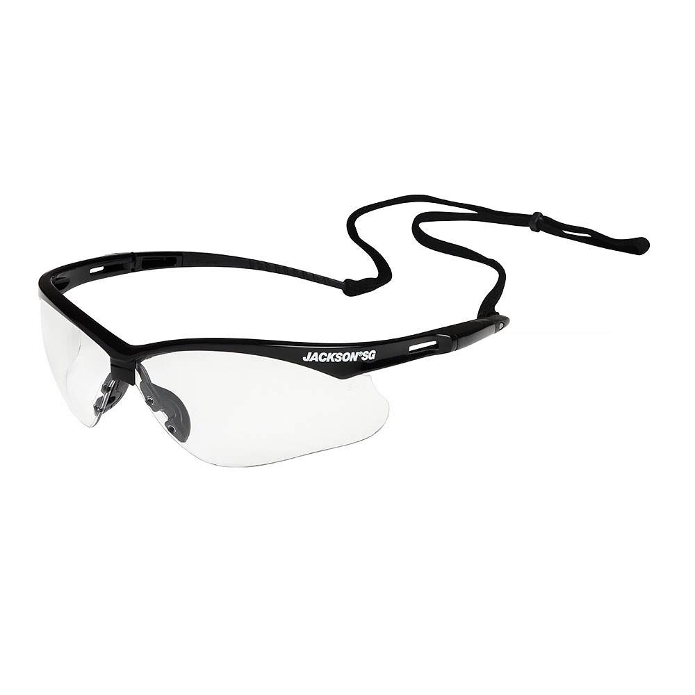 Jackson SG Safety Glasses - Black Frame - Clear Antifog Lens product photo