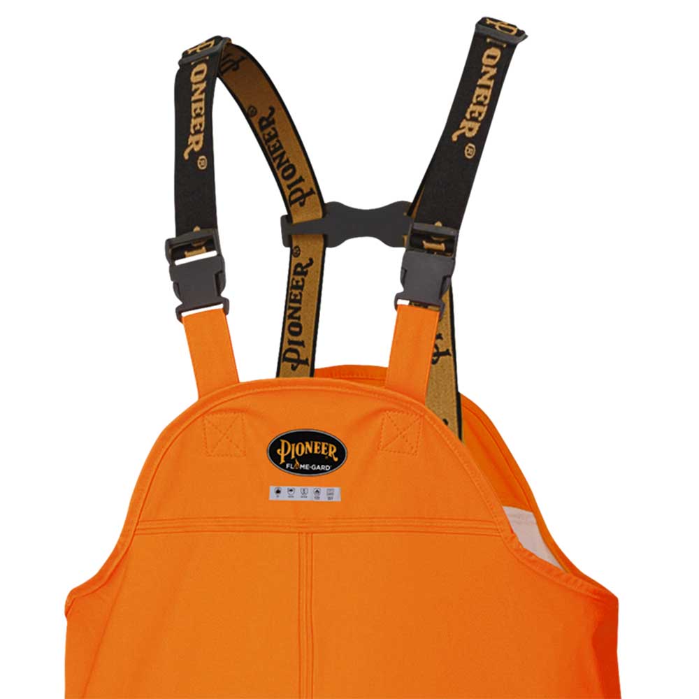 Hi-Vis Flame-Resistant Waterproof PU Stretch Bib Pants – Hi-Vis