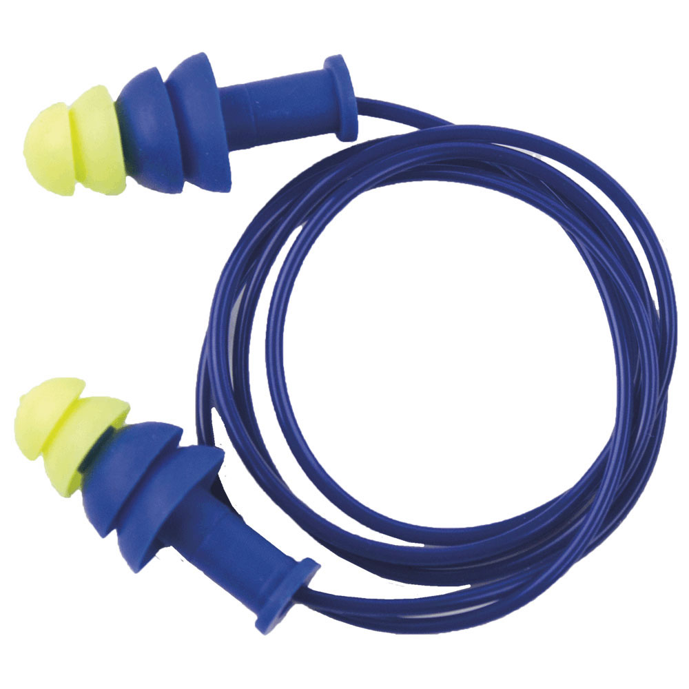 Reusable Ear Plugs - Earplugs - Tapered - Corded - 1 pr product photo