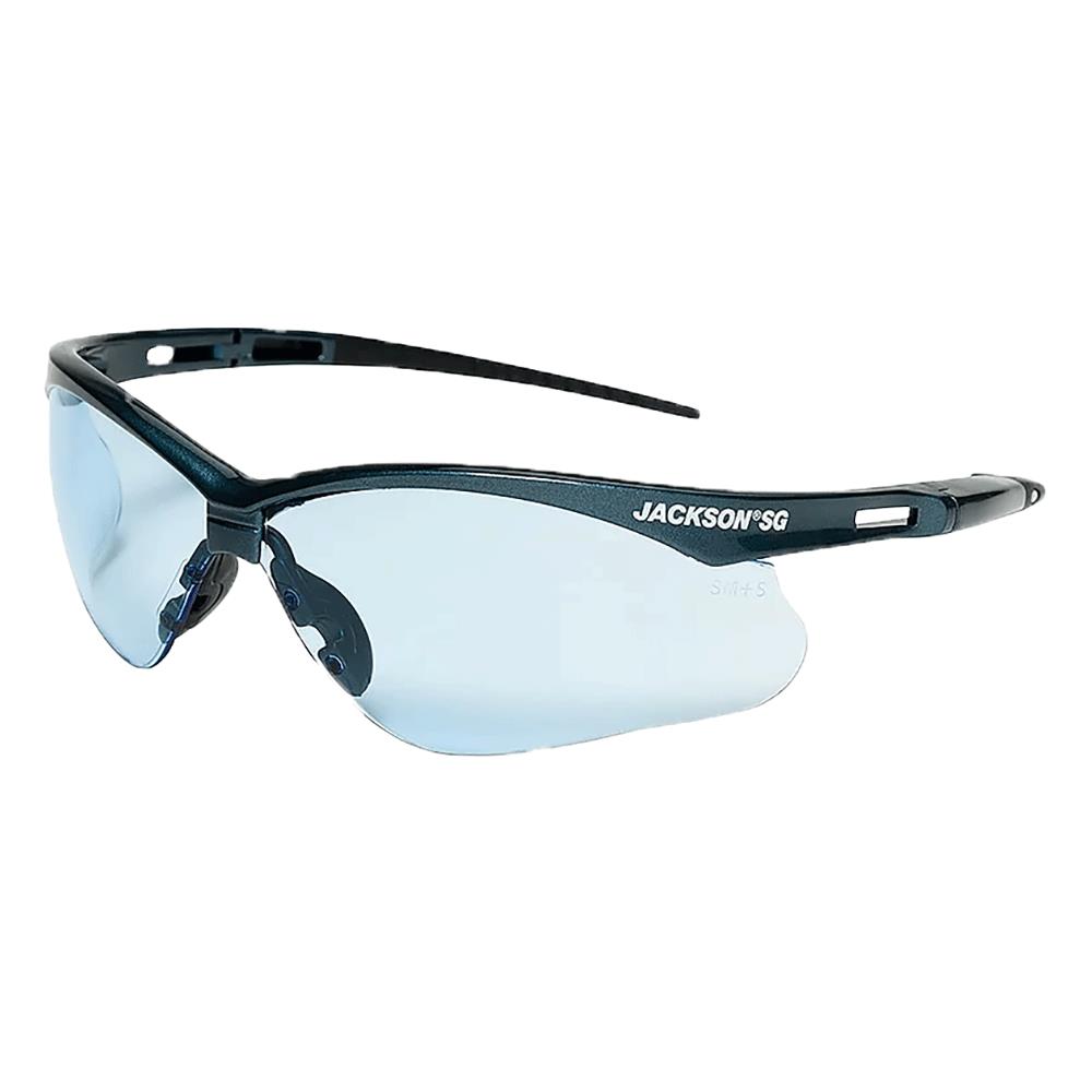 Jackson SG Safety Glasses - Blue Frame - Light Blue Anti-Scratch Hardcoat Lens product photo