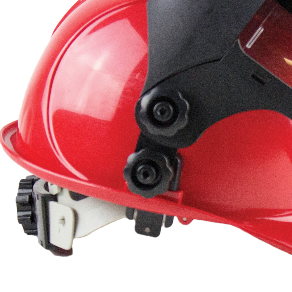 DP4  Series Face Shield - Chin Guard - Universal Adapter - Polycarbonate - Clear - Anti-Fog - Flip-up Shade 5 IR Visor product photo