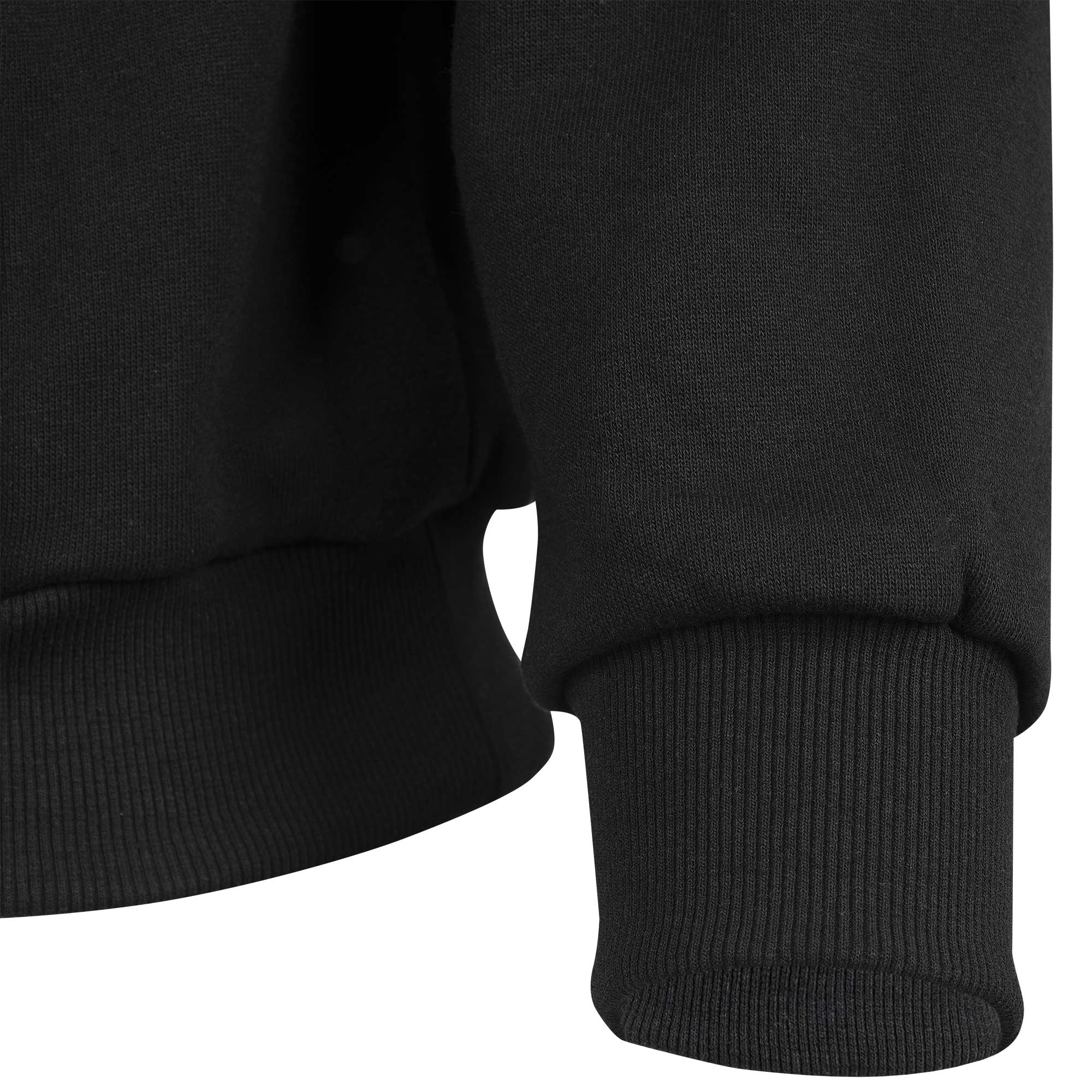 100% FR/Arc-Rated Heavyweight 12 oz Cotton Fleece Pullover Hoodie - Black - 3XL product photo
