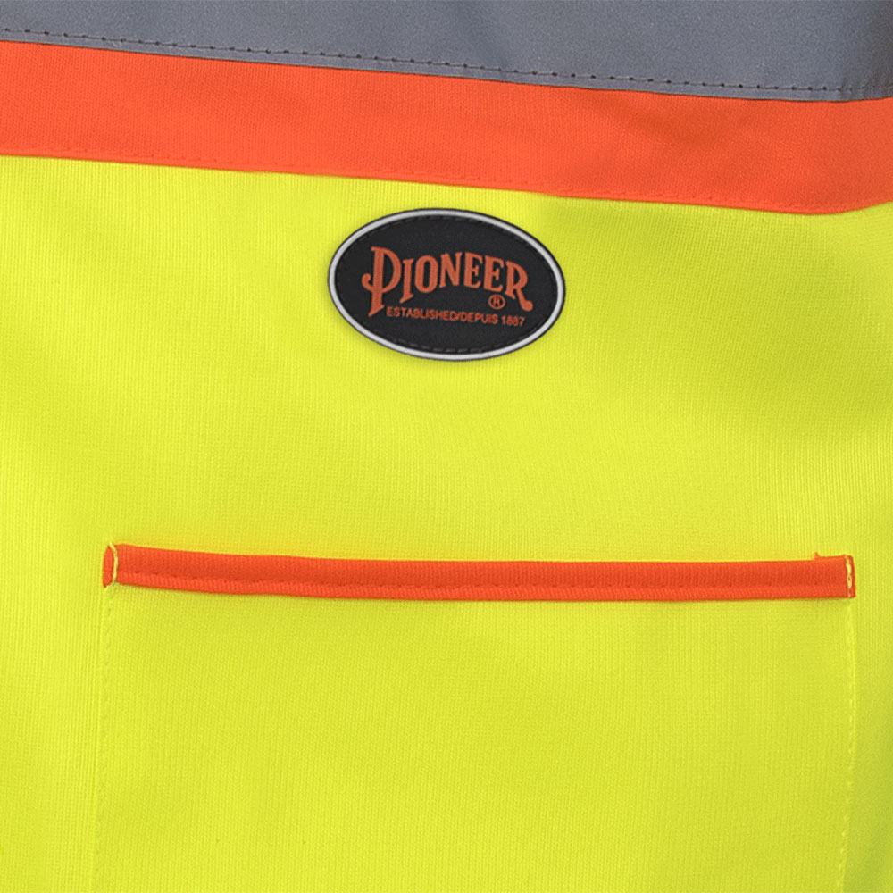 Hi-Vis  Short-Sleeved Safety Vest - Zipper Closure - Hi-Vis Yellow/Green - XL product photo