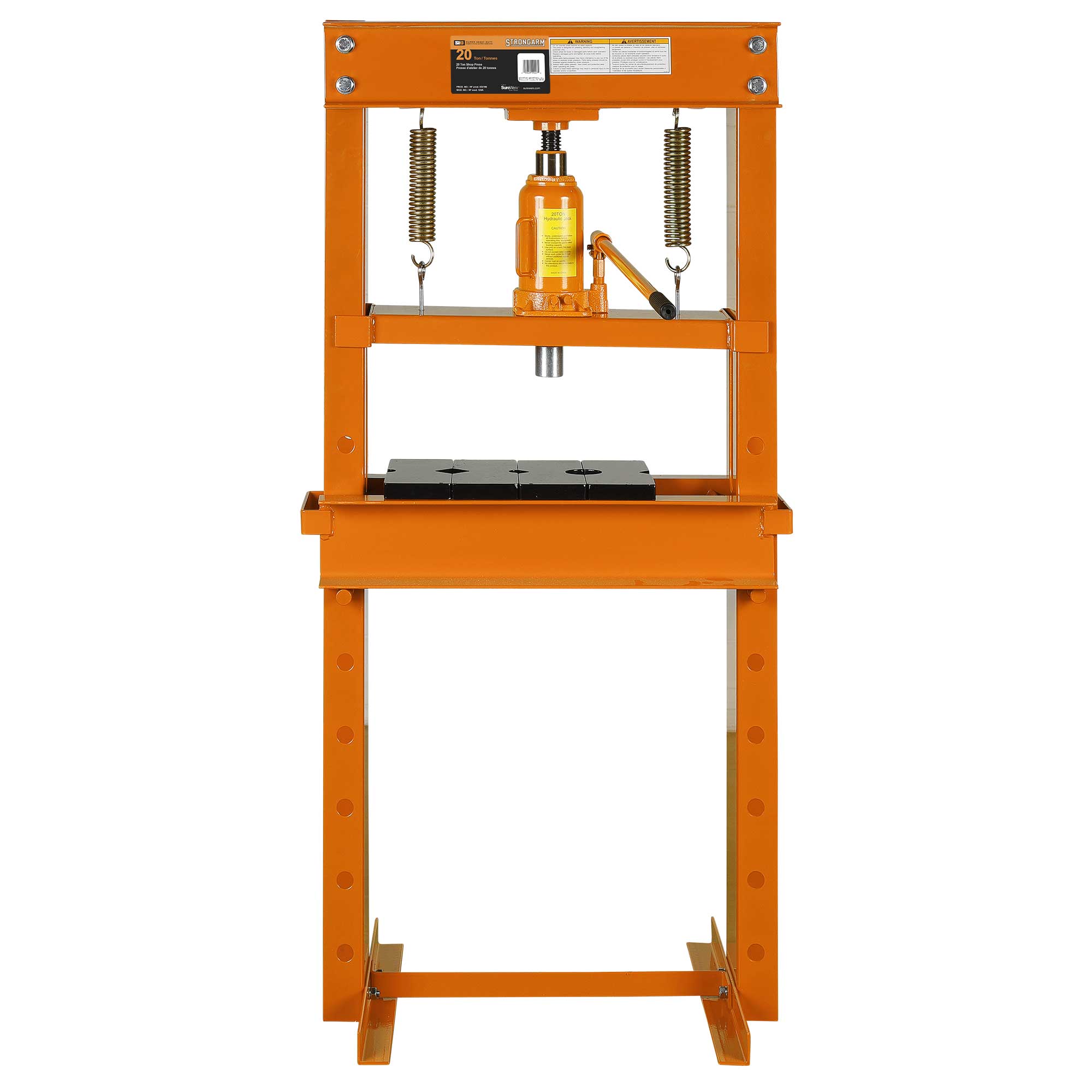 Heavy-duty hydraulic shop press available through Northland Air Hydraulics in Edmonton