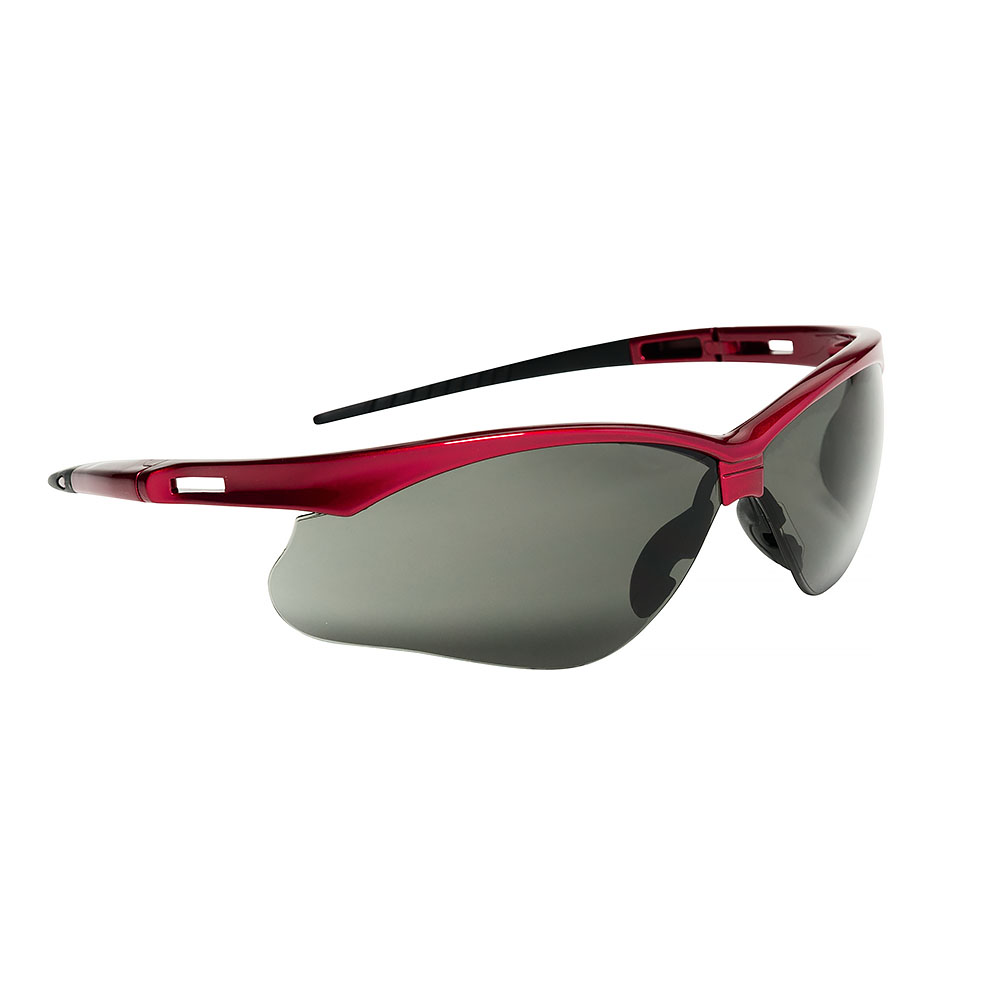 Jackson SG Safety Glasses - Red Frame - Smoke Anti-Scratch Hardcoat Lens product photo