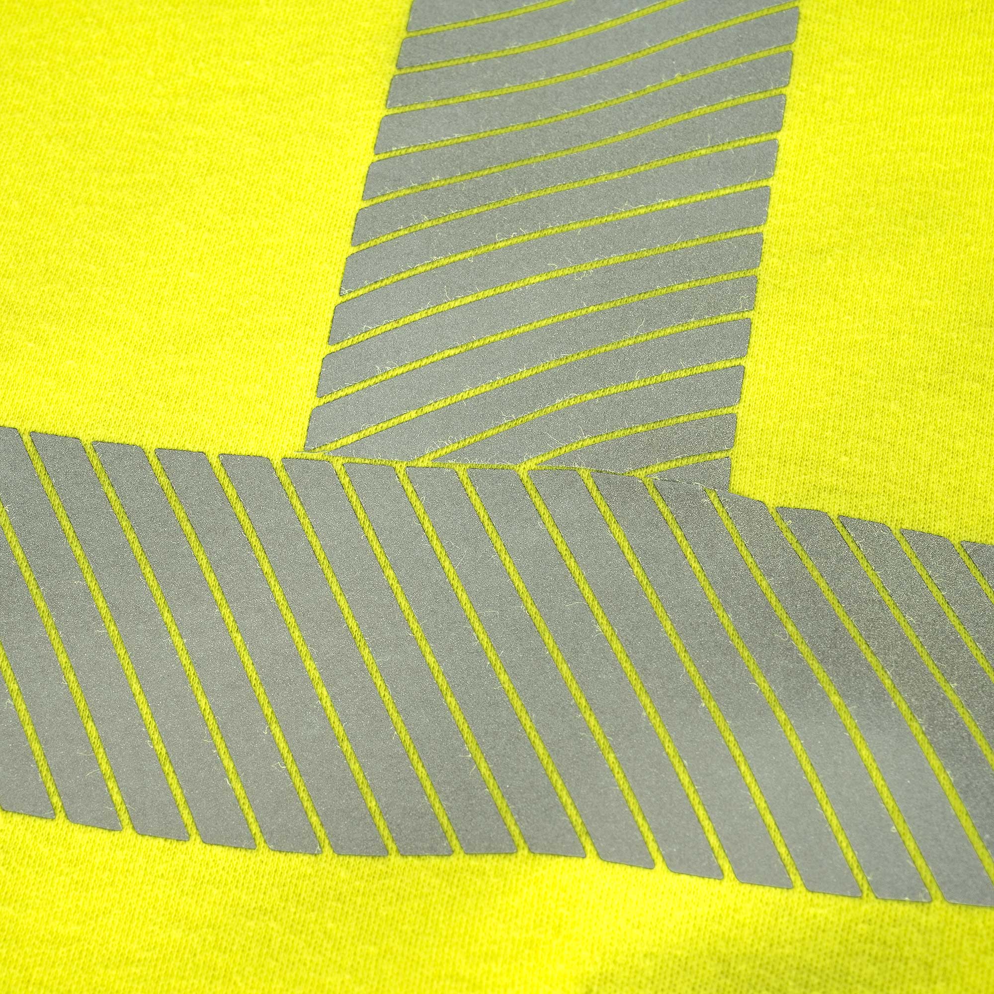 Hi-Vis 100% FR/Arc-Rated 7 oz Cotton Interlock Short-Sleeved Safety Shirt - Hi-Vis Yellow - L product photo
