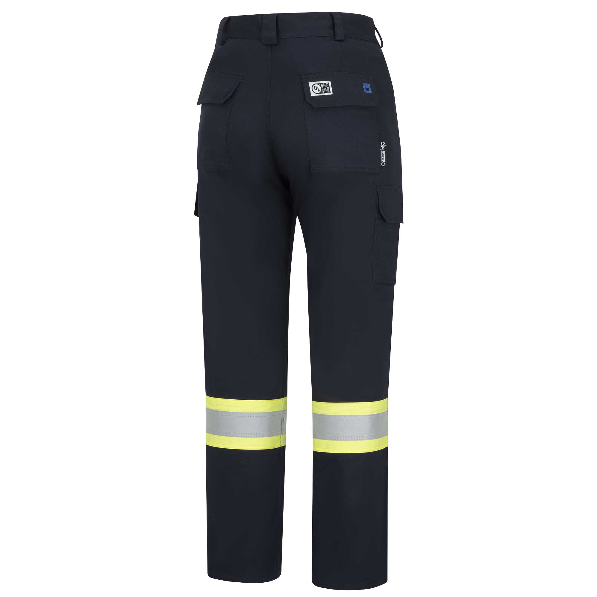 Hi-Vis FR/Arc-Rated 7.5 oz  88/12 Safety Cargo Pants - Navy - 32x32 product photo