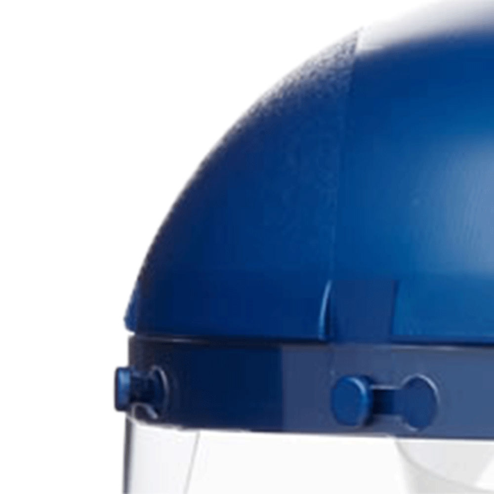 390 Series Face Shield - Single Crown - Clear - Uncoated - 8" x 16" x 0.040" product photo