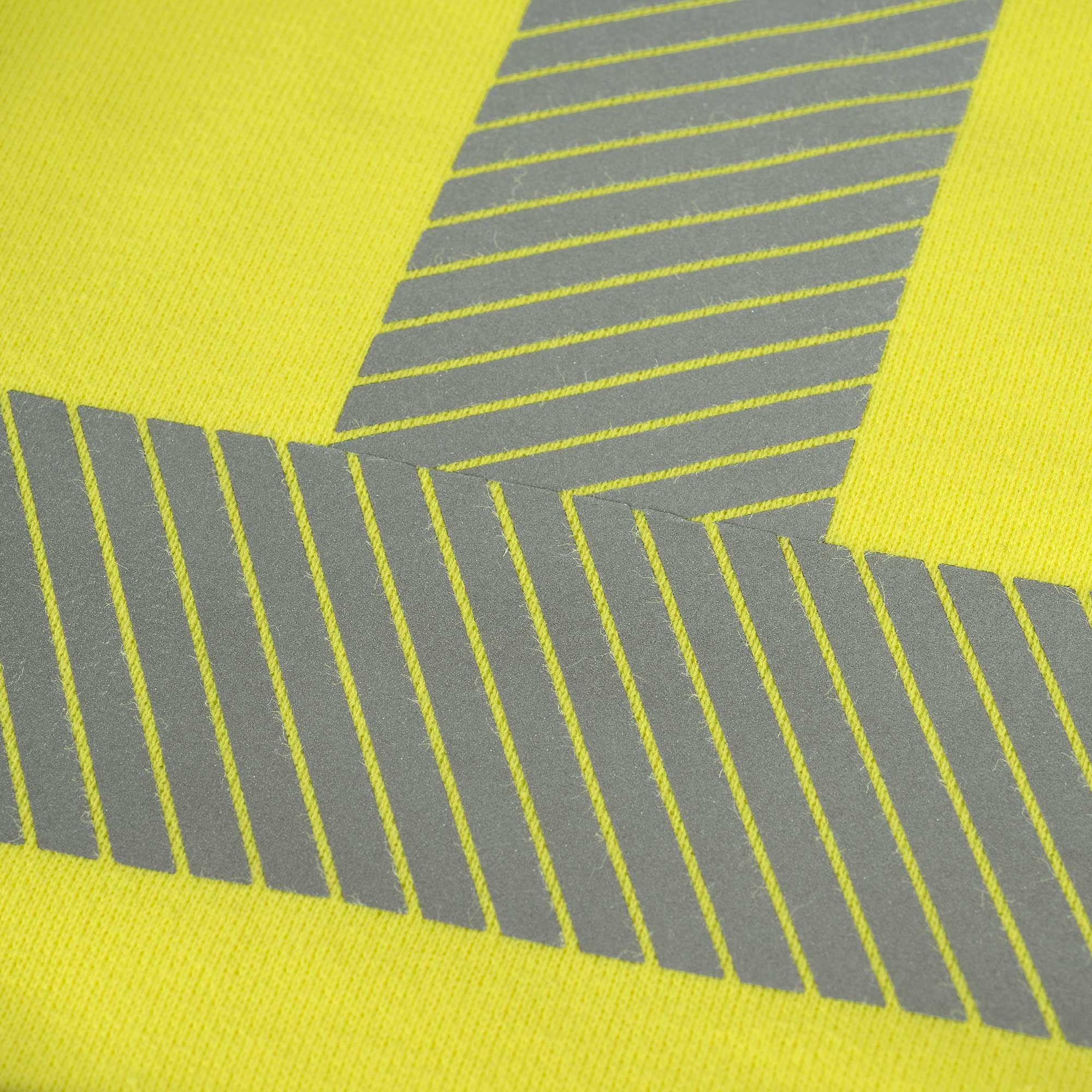 Hi-Vis 100% FR/Arc-Rated Heavyweight 12 oz Cotton Fleece Pullover Hoodie w/Black Bottom - Hi-Vis Yellow - XL product photo