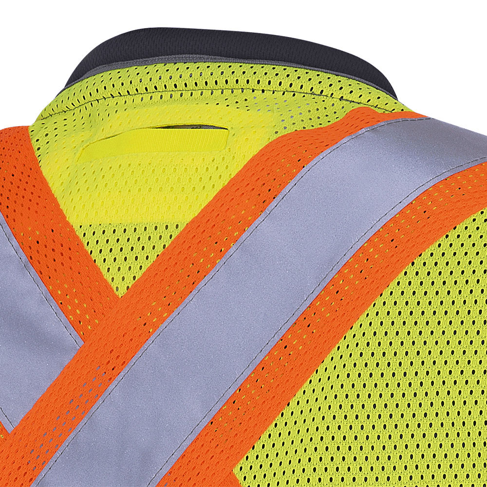 Hi-Vis Safety Surveyor's vests - Mesh Polyester - Yellow/Green - S product photo
