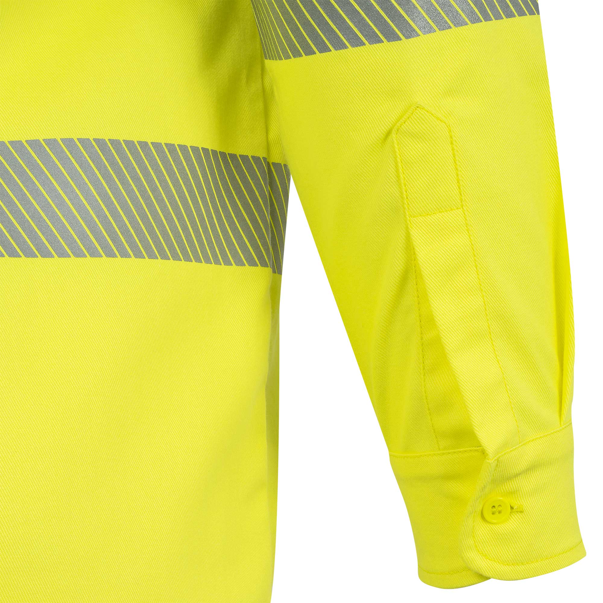 Hi-Vis FR/Arc-Rated 7.5 oz  88/12 Safety Shirt - Button-Up - Hi-Vis Yellow - M product photo