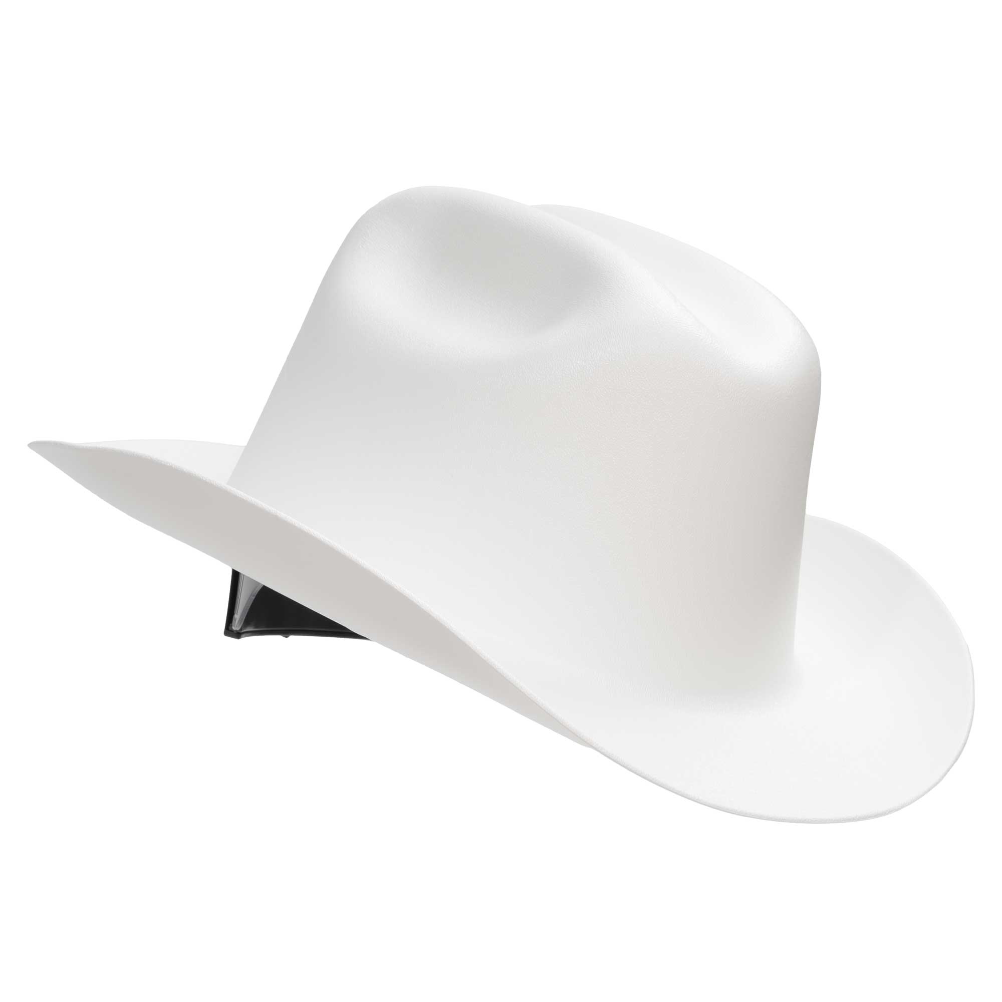 Western Outlaw Hard Hat - Western Brim Style - White product photo