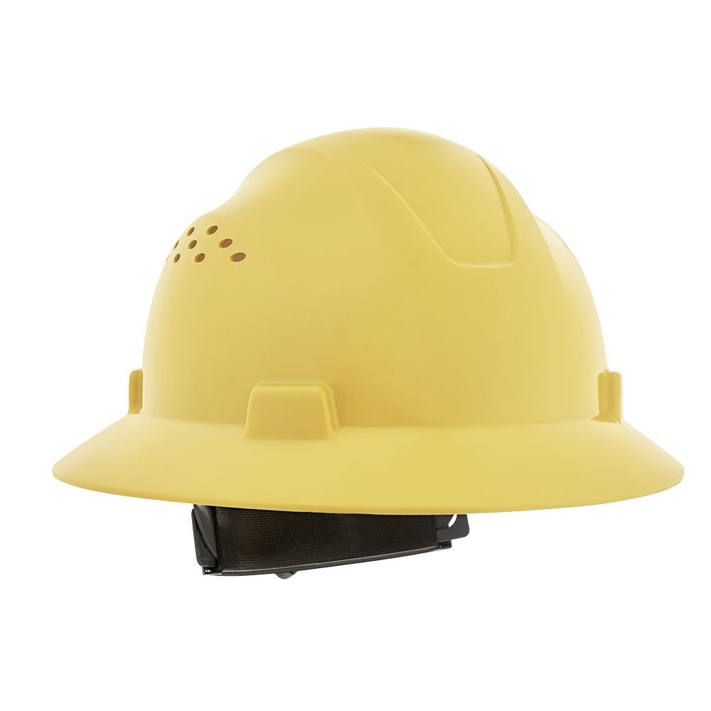 Advantage Full Brim Hard Hat, Vented, Yellow product photo