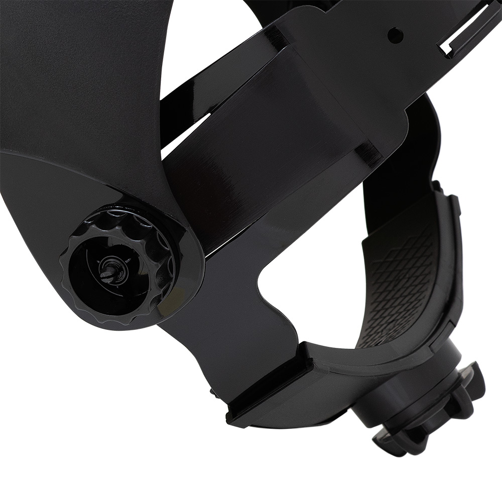 DP4 Series Face Shield with Crown and Ratcheting Headgear - Shade 5 IR Uncoated Polycarbonate 9" x 12.125" x .060" product photo