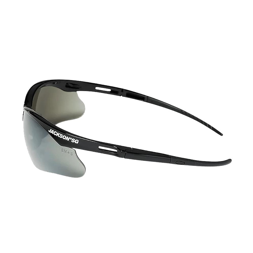 Jackson SG Safety Glasses - Black Frame - Smoke Mirror Anti-Scratch Hardcoat Lens product photo