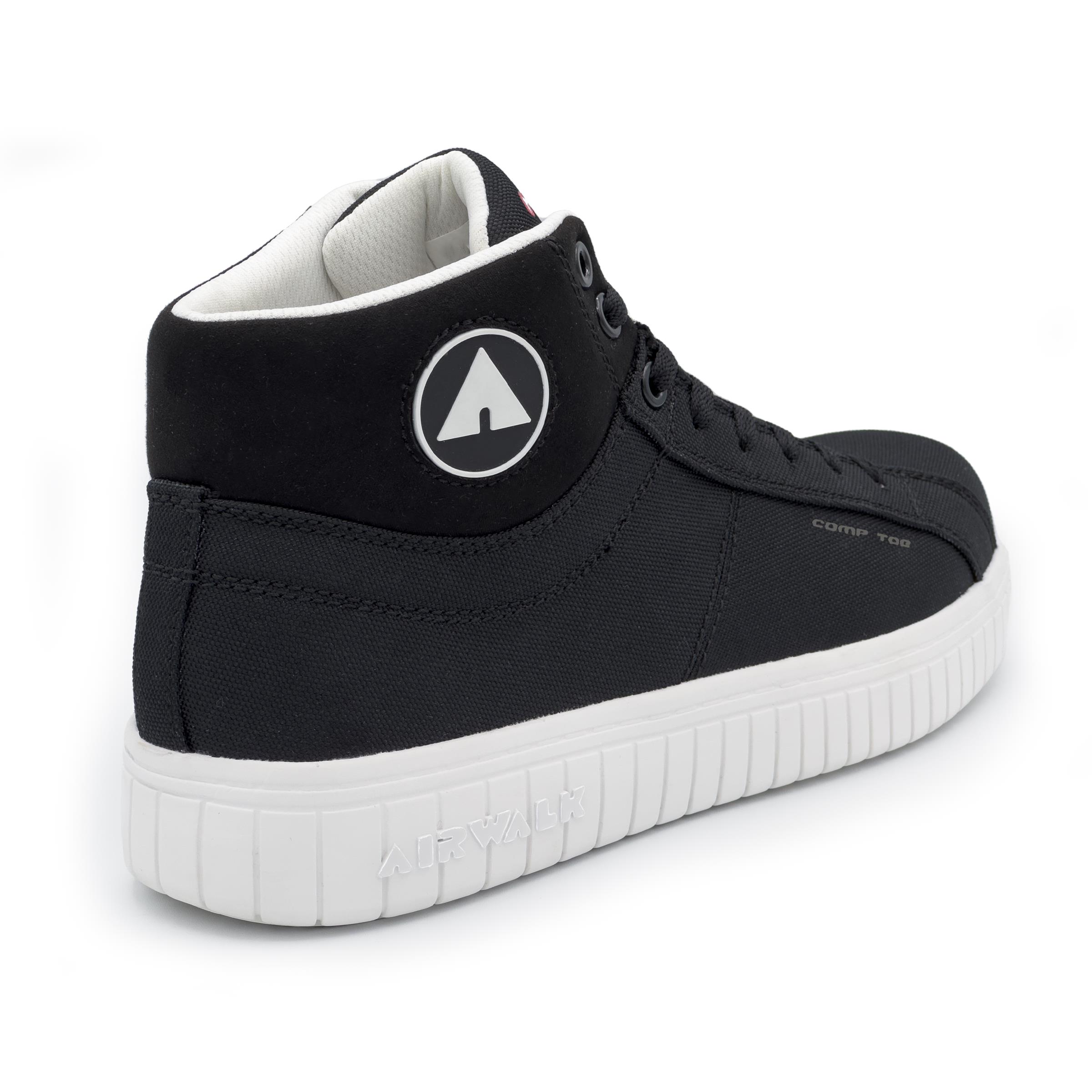 AIRWALK MEN'S DEUCE MID BLACK/WHITE CT EH product photo