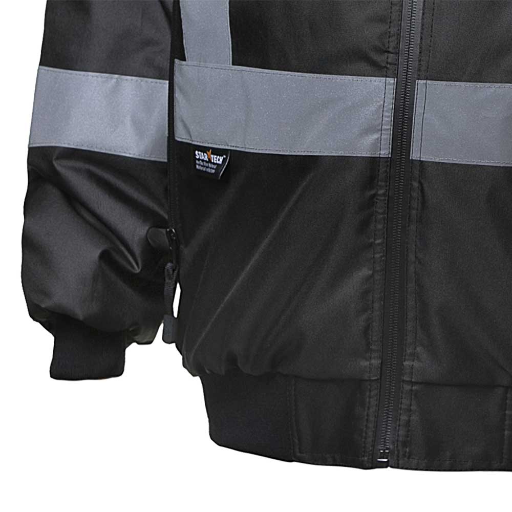 Hi-Vis Heated Nano Bomber Jacket - 100% Waterproof - Black - M product photo