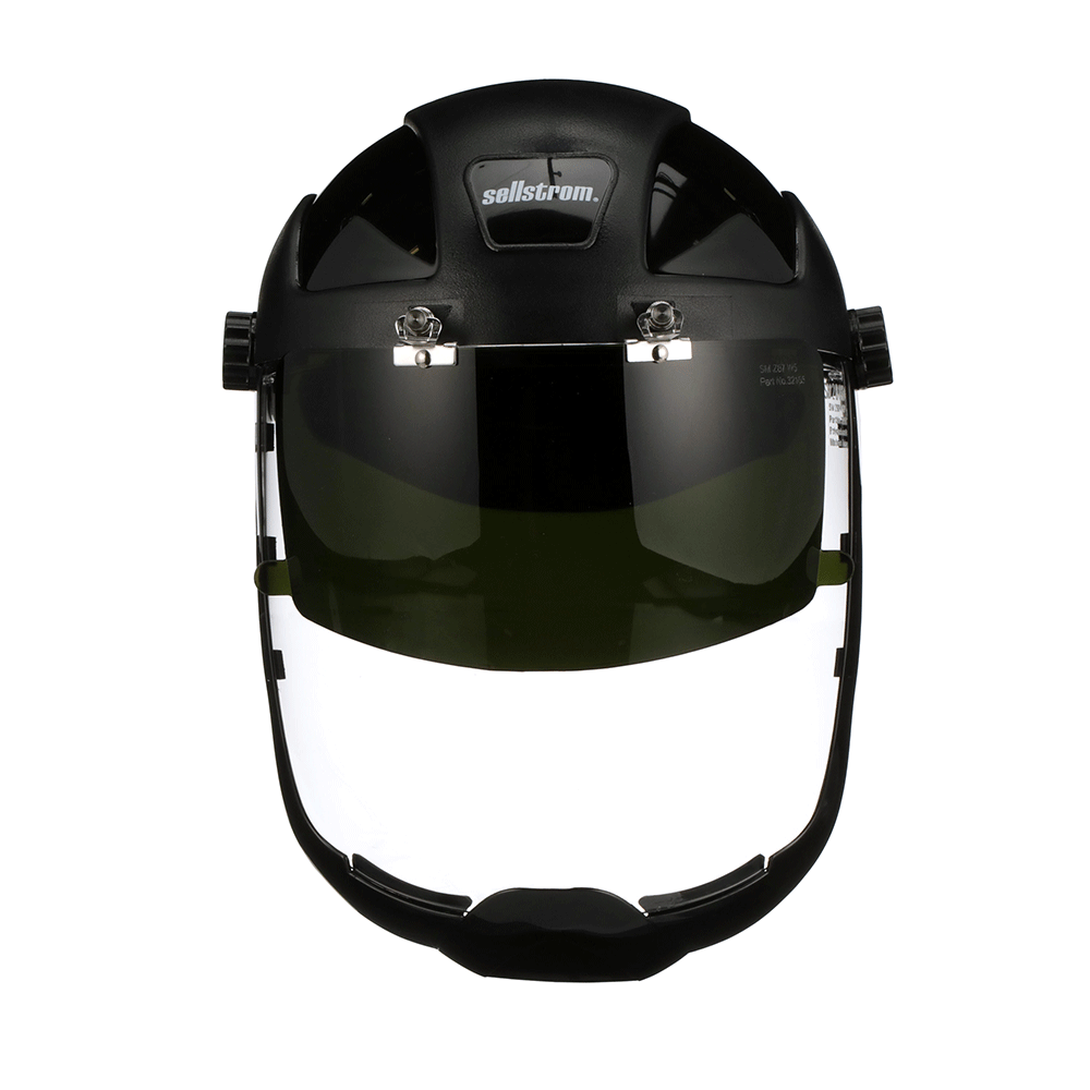 DP4  Series Face Shield - Chin Guard - Ratcheting - Polycarbonate -  Anti-Fog - Flip-up Shade 5 IR Visor - Clear product photo