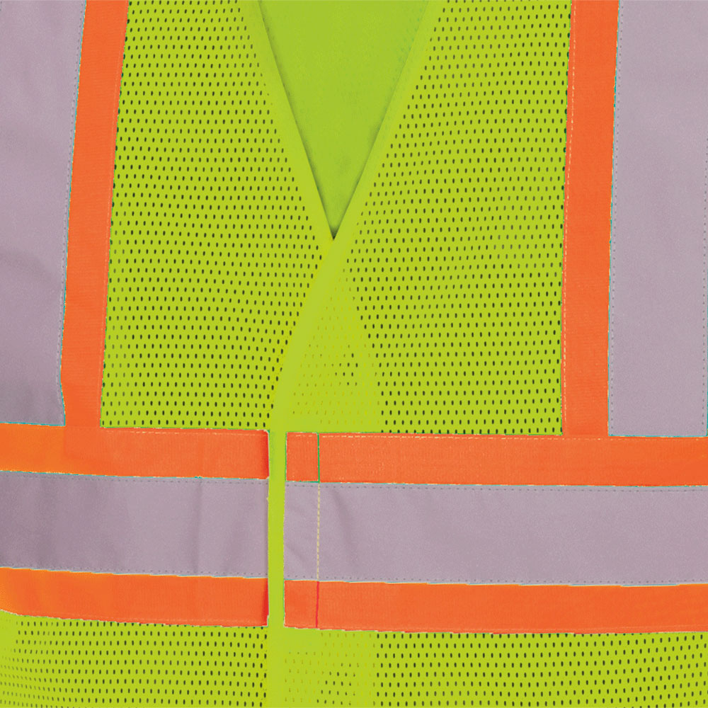 Hi-Vis Poly Mesh Tear-Away Safety Vest - Hi-Vis Yellow/Green - 2/3XL product photo