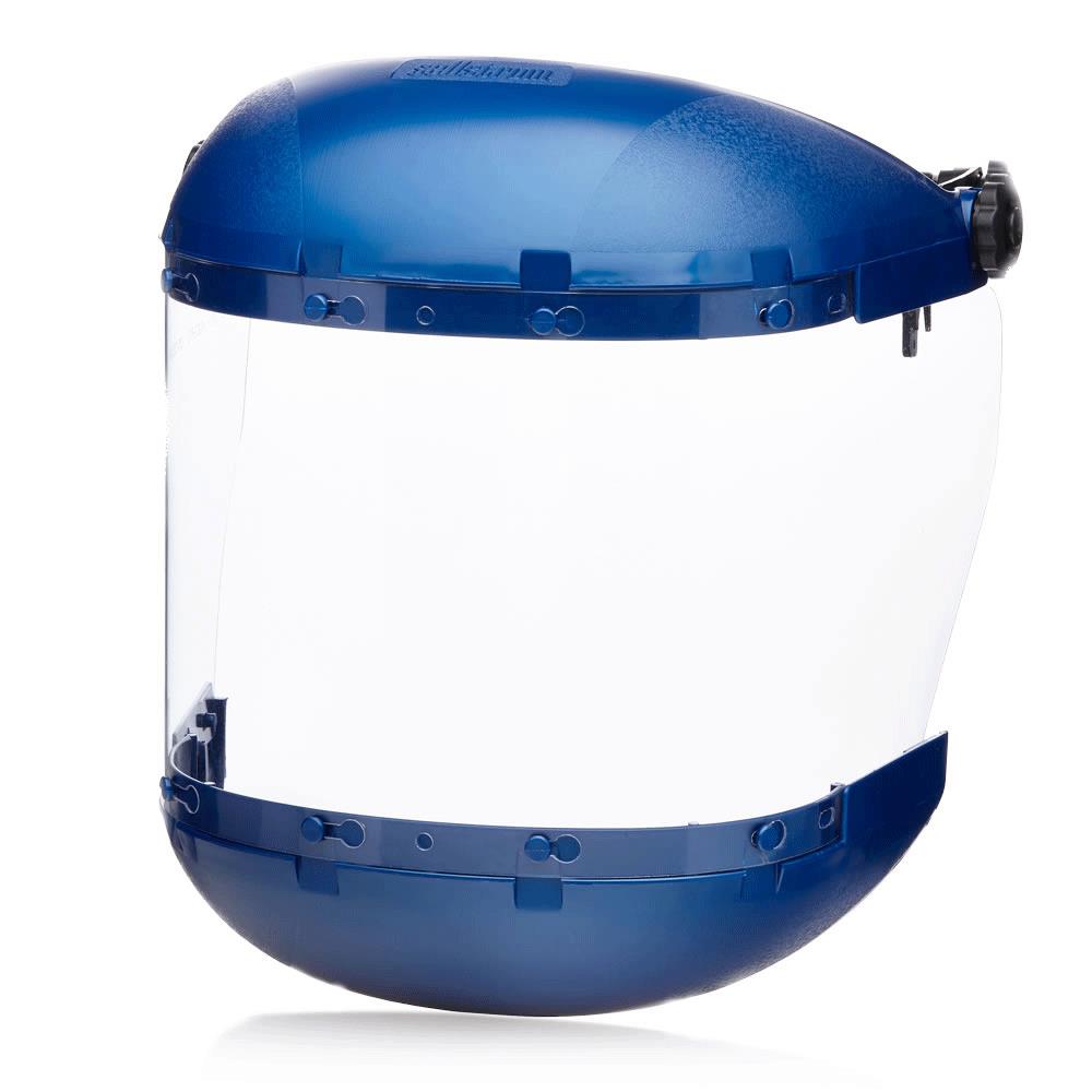 380 Premium Series Dual Crown Face Shield - Universal Adapter - Acetate - Clear - Anti-Fog product photo
