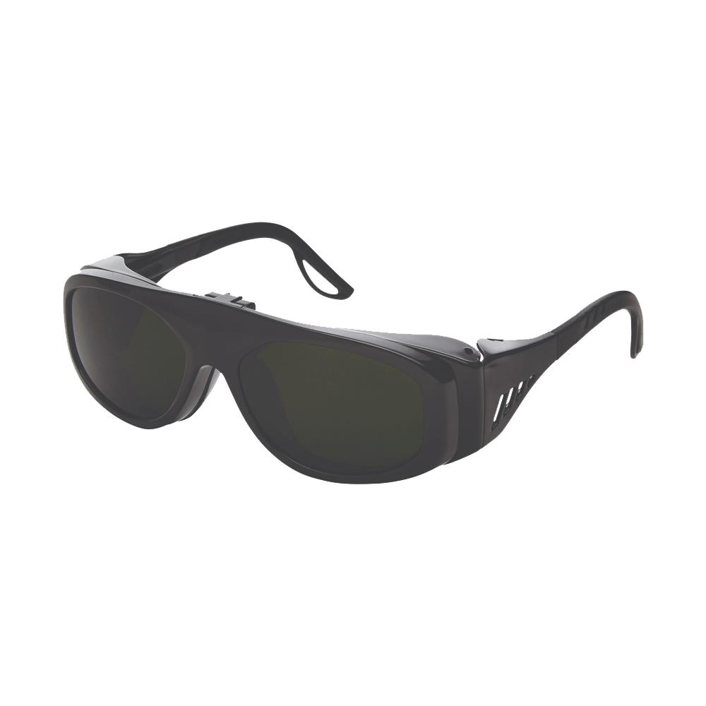 X35 Safety Glasses - Black Frame - Clear Lens - Shade 3 Flip product photo
