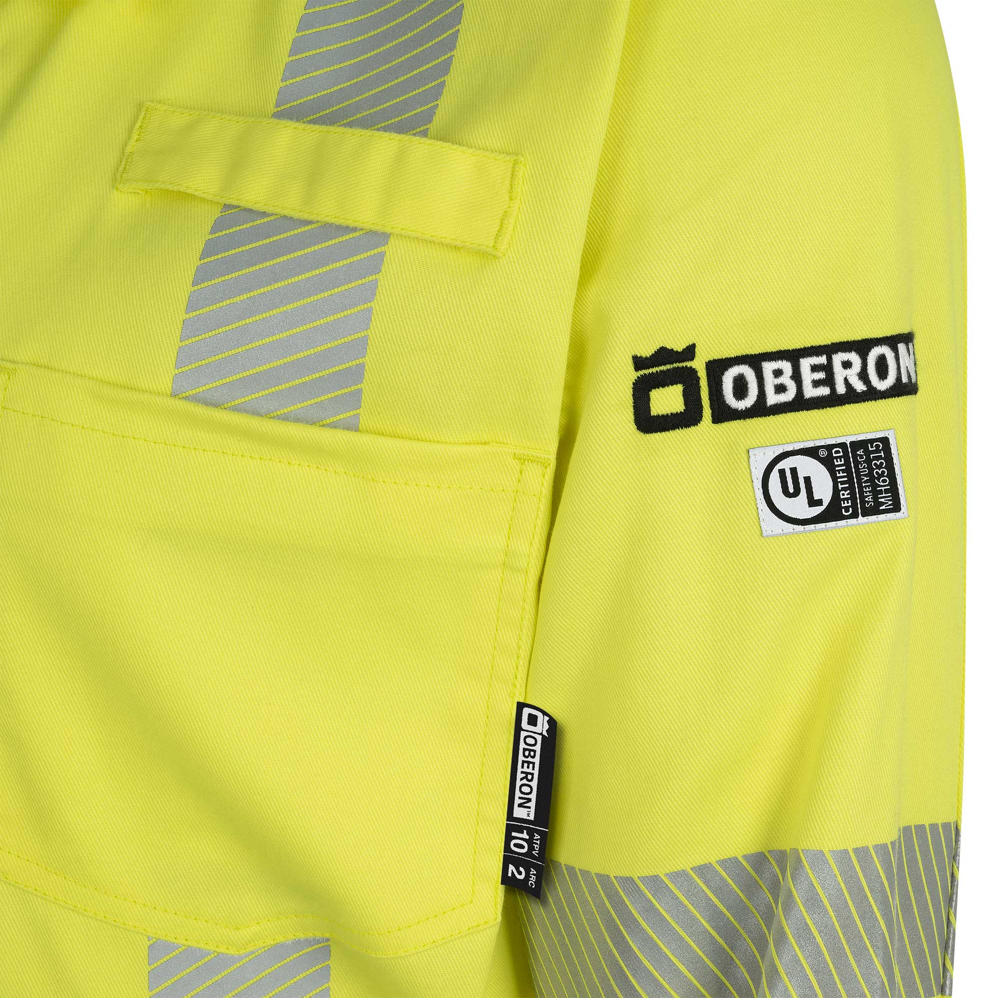 Hi-Vis FR/Arc-Rated 7.5 oz  88/12 Safety Coveralls - Hi-Vis Yellow - S product photo