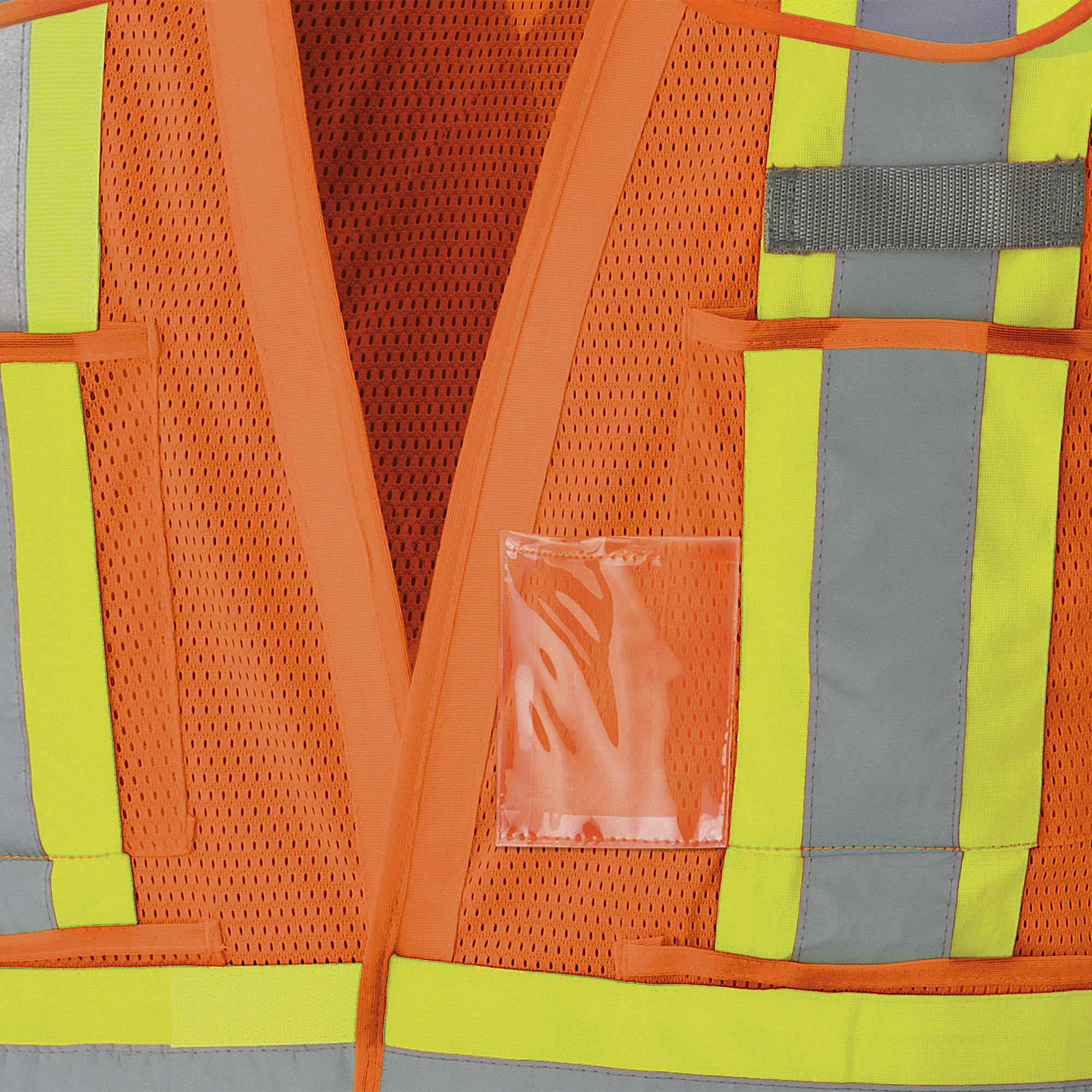 Hi-Vis Poly Mesh Drop Shoulder Safety Vest - Hi-Vis Orange - 2/3XL