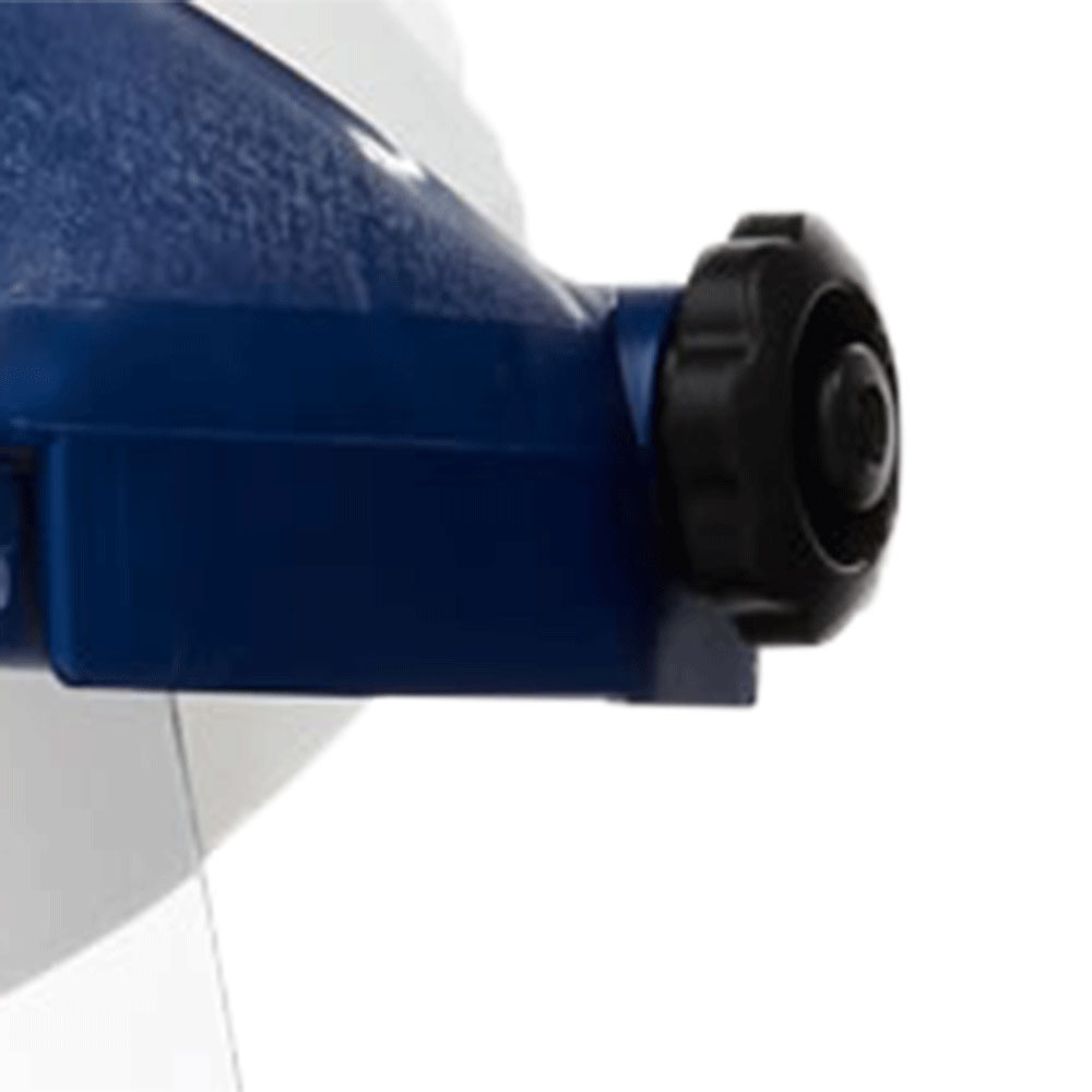 390 Series Face Shield - Single Crown - Clear - Uncoated - 8" x 16" x 0.040" product photo