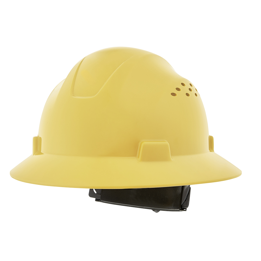 Advantage Full Brim Hard Hat, Vented, Yellow product photo