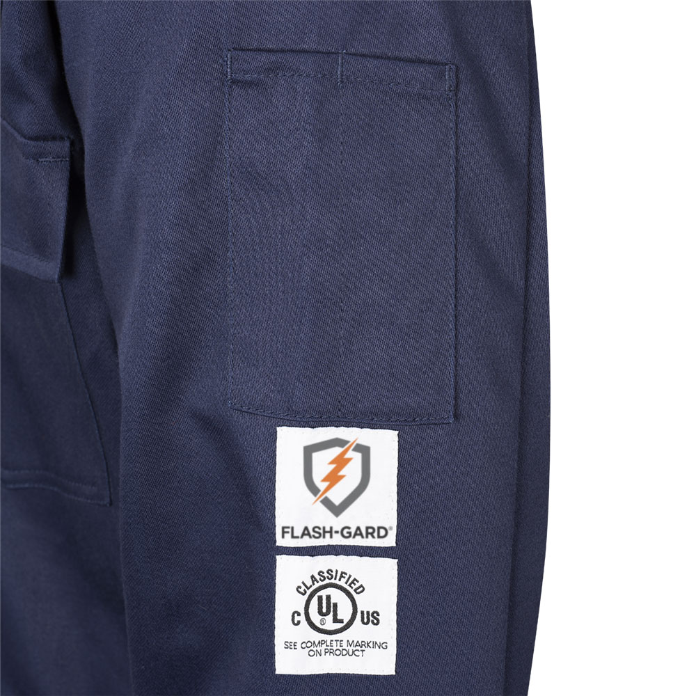 Combinaison de soudage haute visibilit&eacute; Flash-Gard&reg; ignifuge/anti-arc &eacute;lectrique &ndash; Bleue marine &ndash; 42 &ndash; Grand photo du produit
