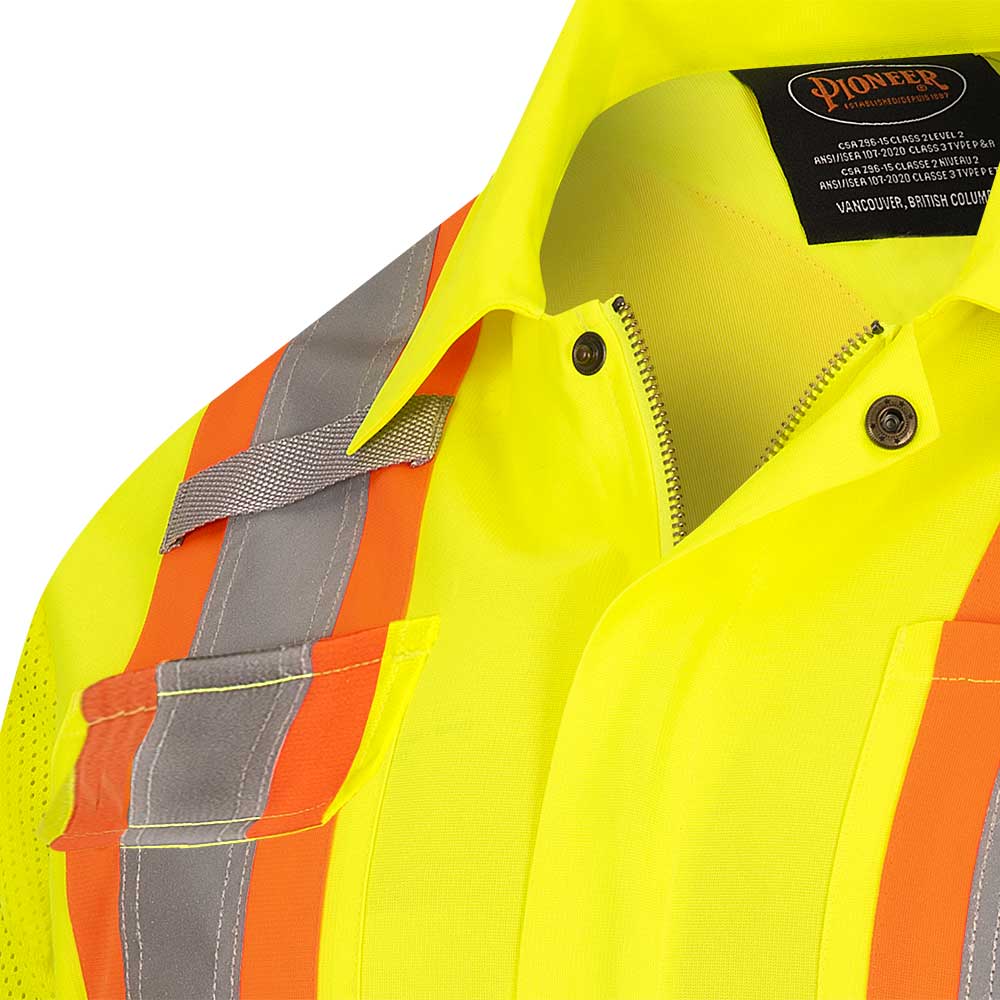 Manteau de s&eacute;curit&eacute; routi&egrave;re haute visibilit&eacute; pour femme - Jaune/vert haute visibilit&eacute; - TG photo du produit