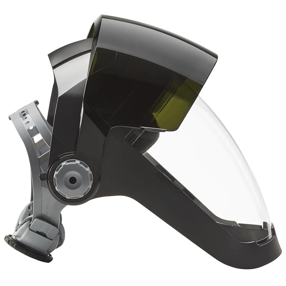 Quad™ 500 Series Face Shield - Ratcheting Headgear - Shade 8 IR Visor product photo