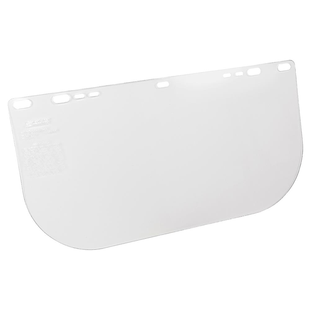 Polycarbonate Face Shield Window - Shape E - Unbound - Clear product photo