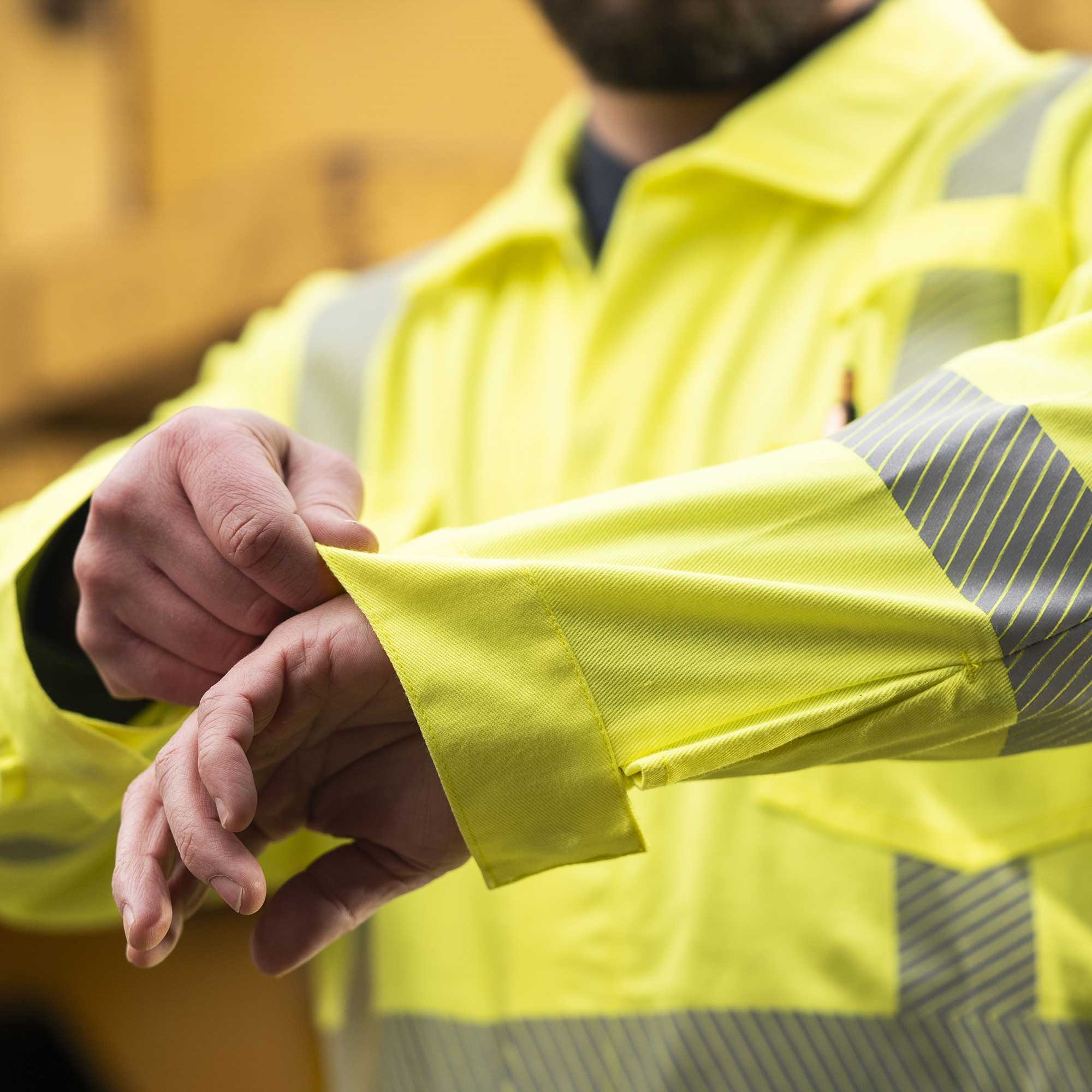 Hi-Vis FR/Arc-Rated 7.5 oz  88/12 Safety Coveralls - Hi-Vis Yellow - 3XL product photo
