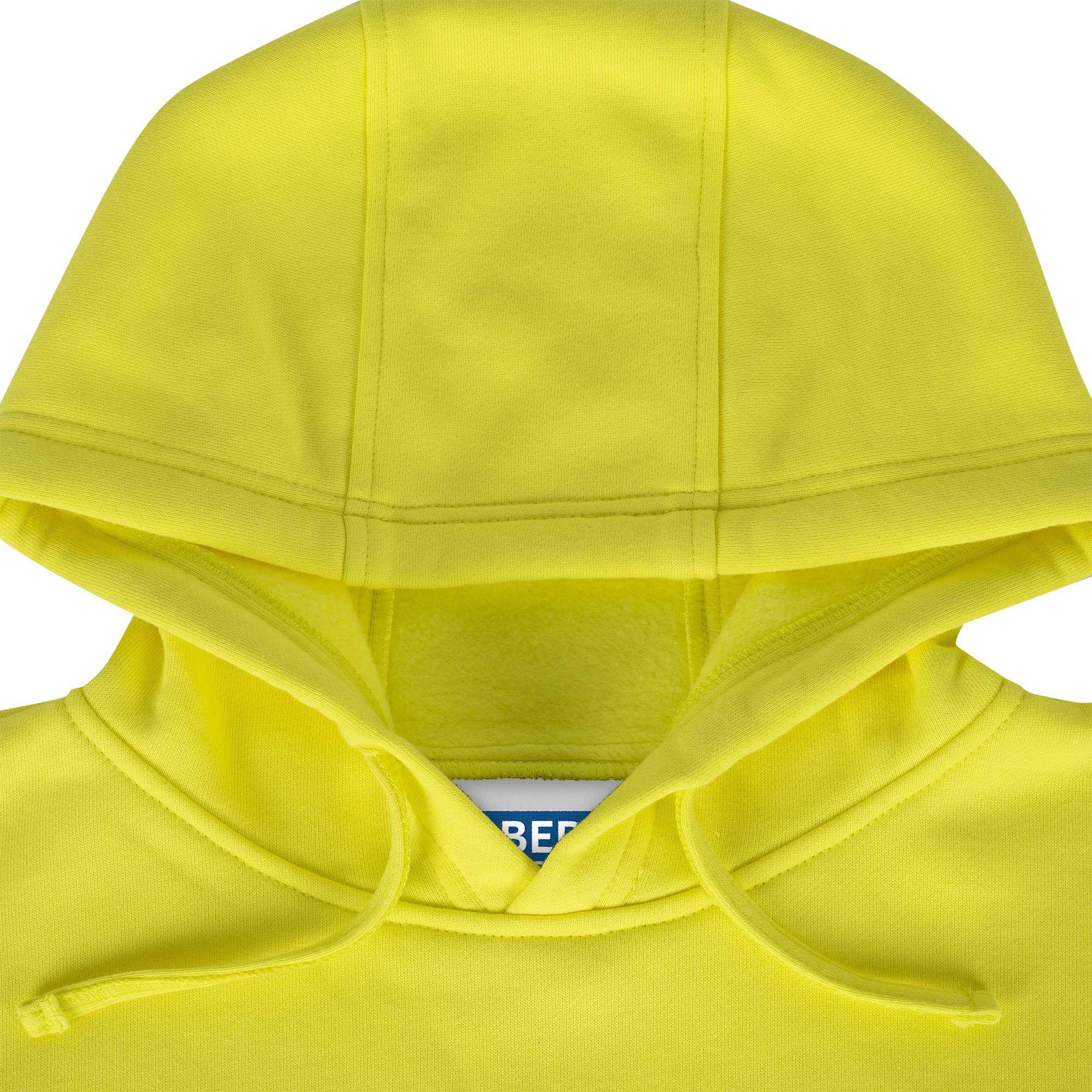 Hi-Vis 100% FR/Arc-Rated Heavyweight 12 oz Cotton Fleece Pullover Hoodie w/Black Bottom - Hi-Vis Yellow - XL product photo