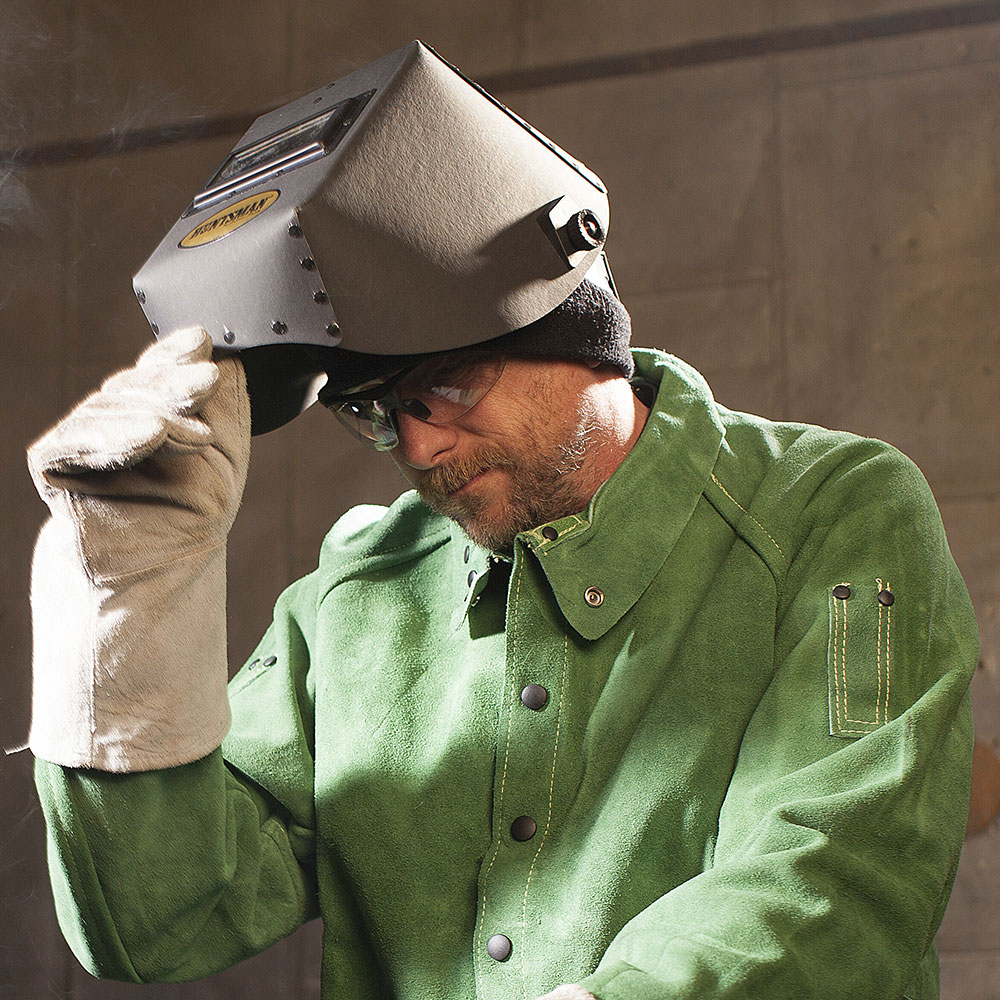 490P Fiber Shell Welding Helmet - Quick Slide - 2." x 4.25" - Black product photo