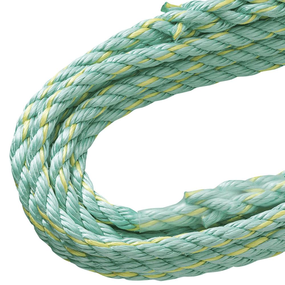 Vertical Lifeline - Premium Extruded Co- Polymer Fibre - Anchor End Carabiner/Trailing End Back Splice - 50 ' product photo