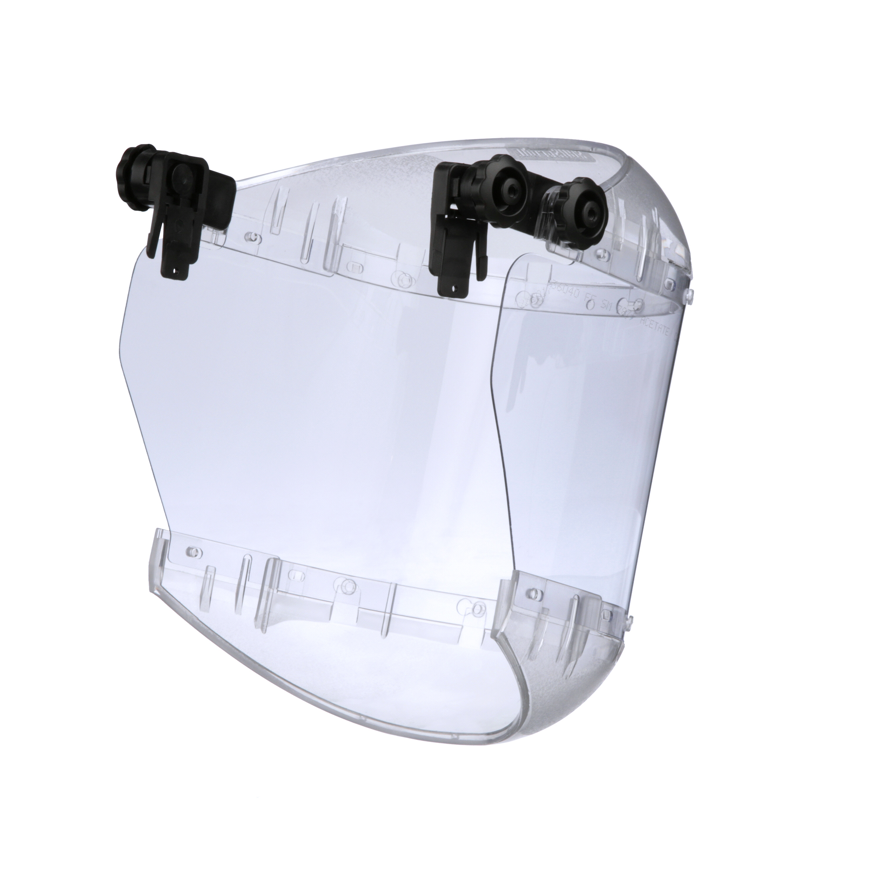 380 Series "Max Light" Face Shield - Dual Crown - Universal Adaptor - Clear Anti-Fog Acetate Window product photo