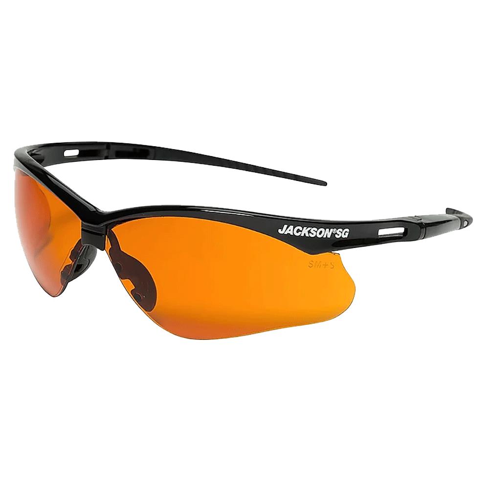 Jackson SG Safety Glasses - Black Frame - Blue Shield Anti-Scratch Hardcoat Lens product photo