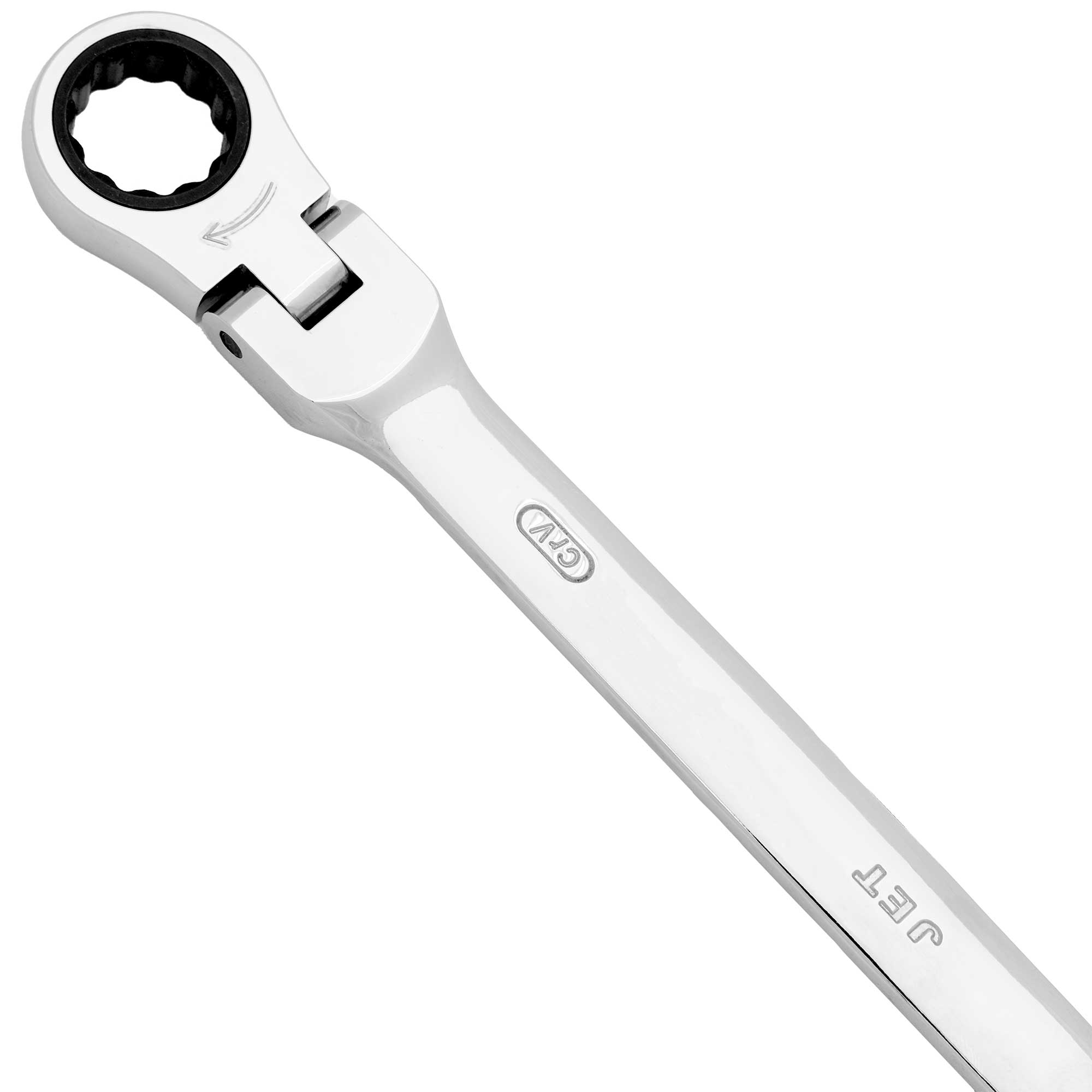 11-PC Long Pattern Flex Head Metric Ratcheting Combination Wrench Set ...