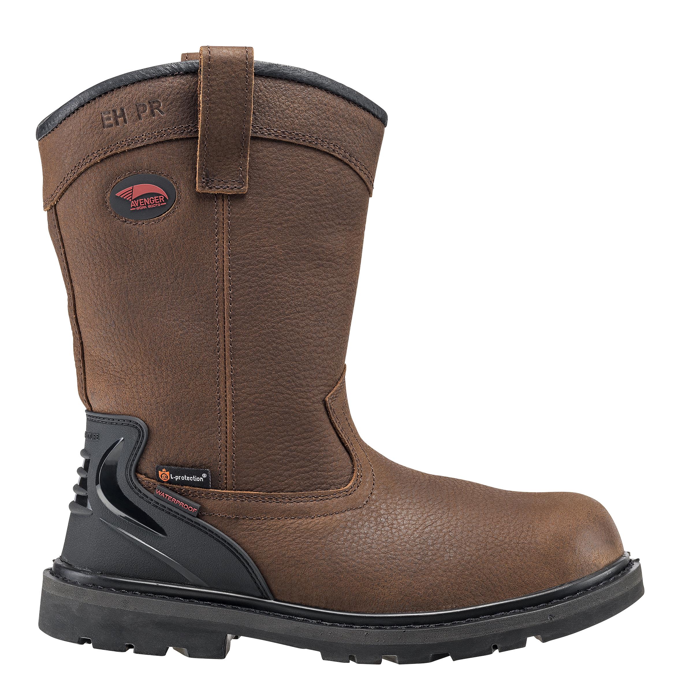 Wedge - Men's - Soft Toe - Brown - 7 - 6E | A7676-7-6E | Safety
