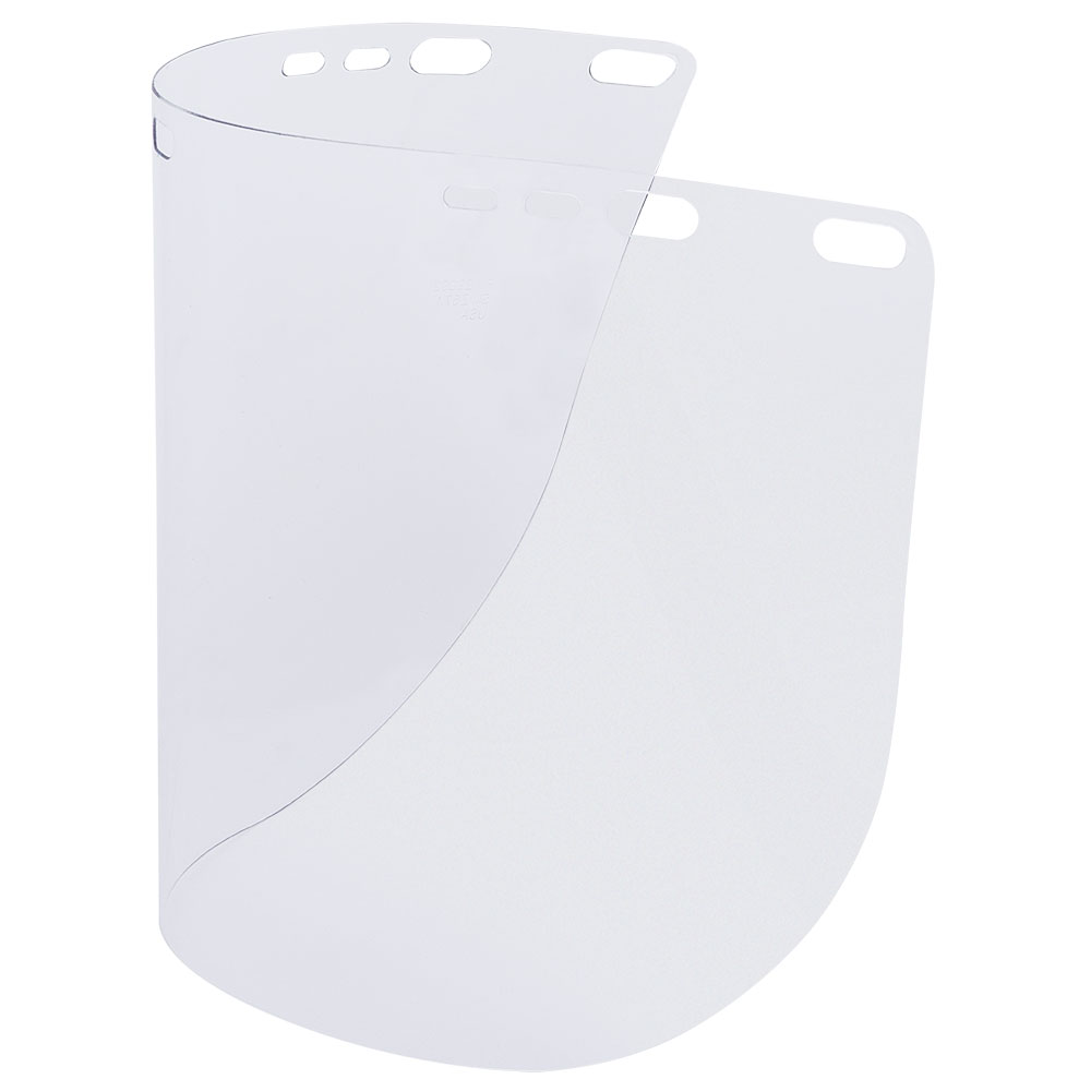 Face Shield Window - PETG - Shape D - Unbound - Clear product photo