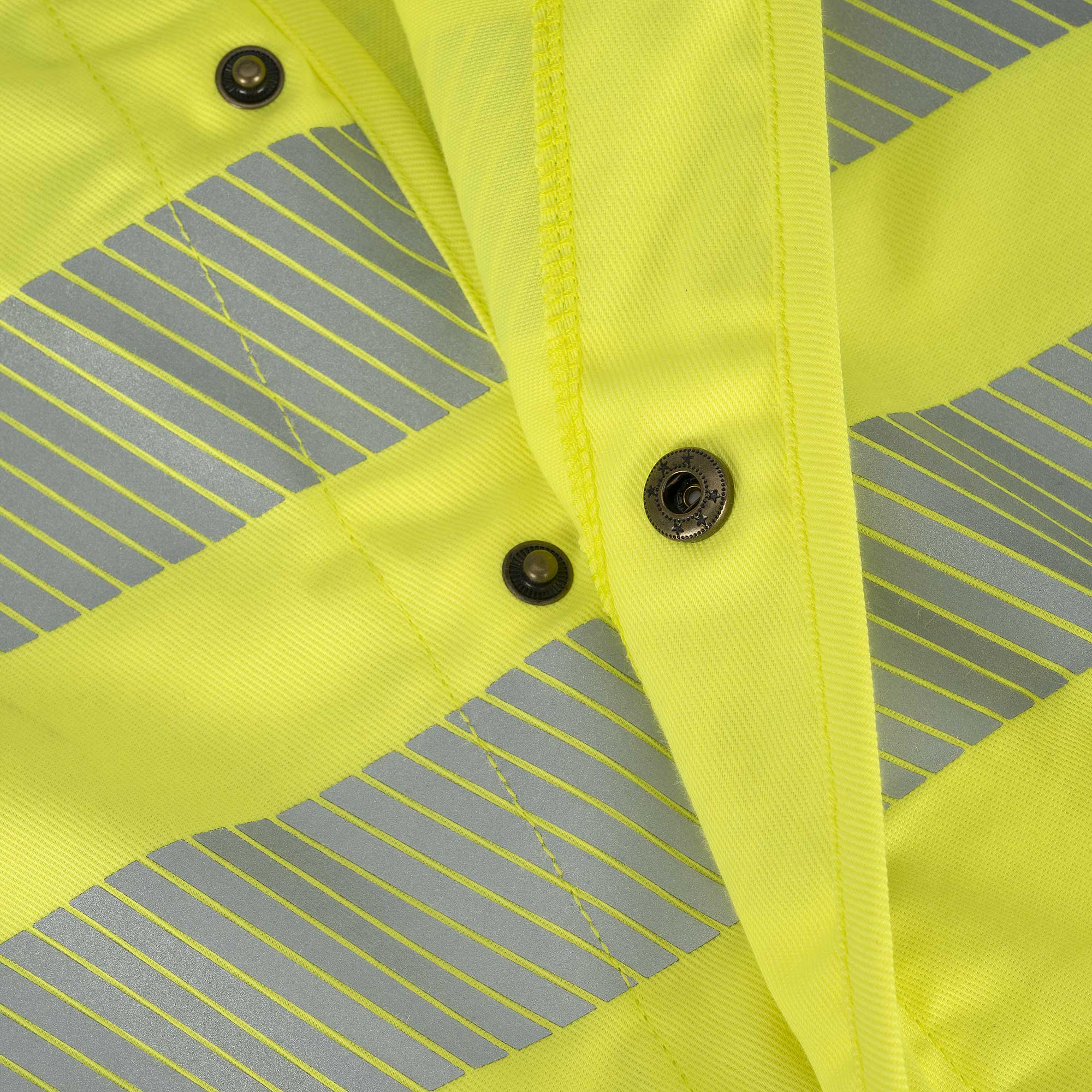 Hi-Vis FR/ARC-Rated 7.5 oz 88/12 Safety Vest - Snap Closure - Hi-Vis Yellow - 4XL product photo